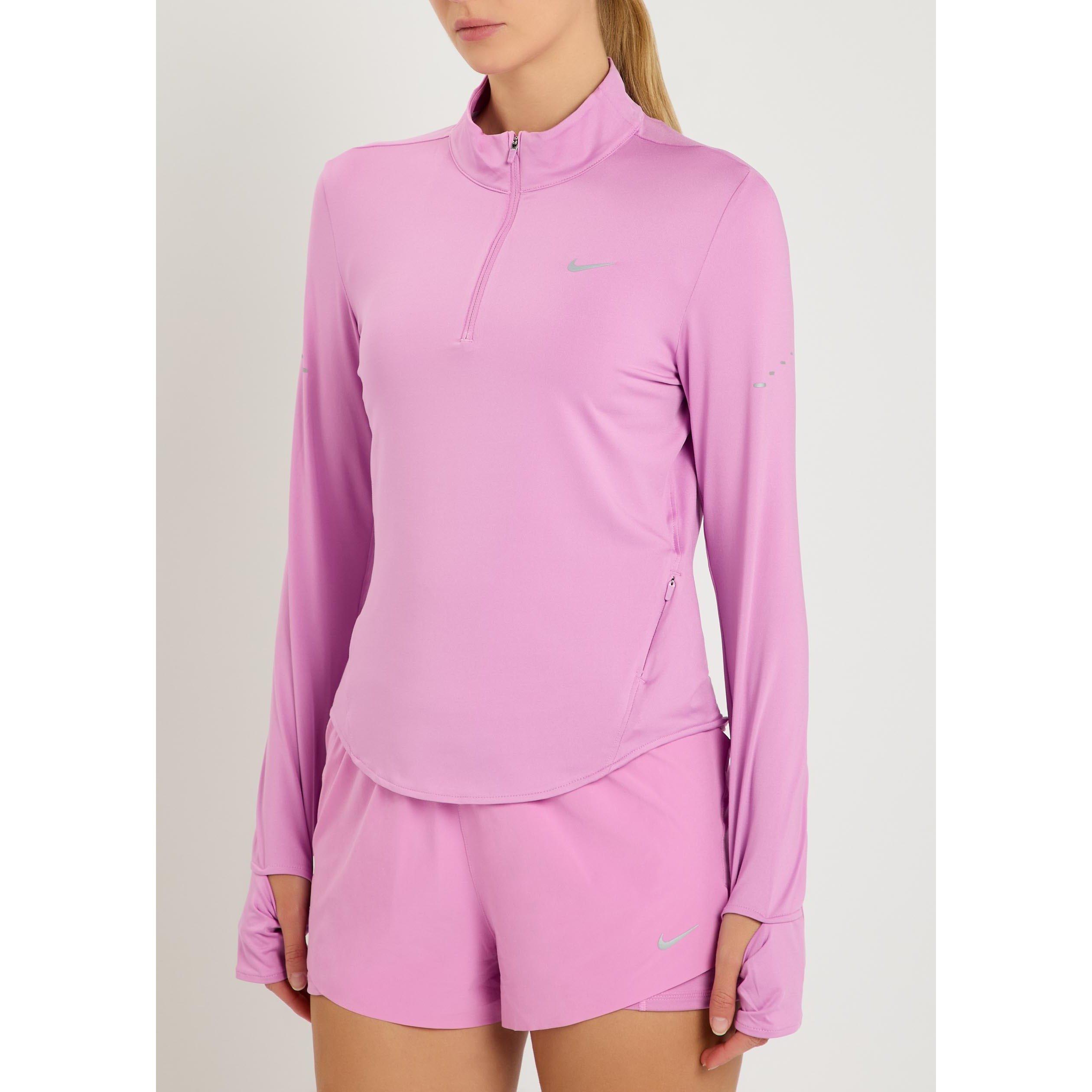 PINK AND OTHER - Nike - Women's Long-Sleeve Half-Zip Slim-Fit Running Top - 2