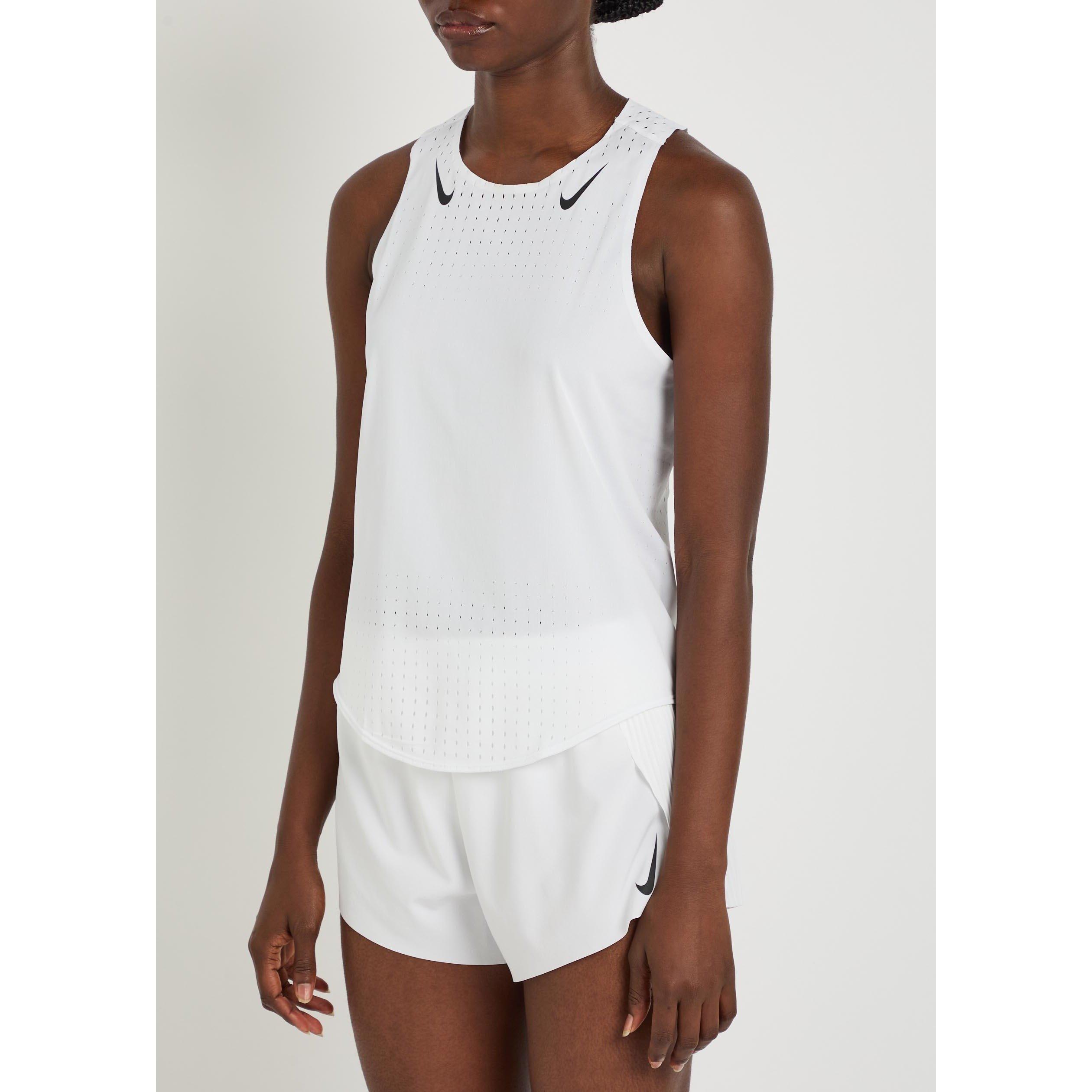 WHITE AND BLACK - Nike - T W NK ARSWFT DFADV SINGLET - 2