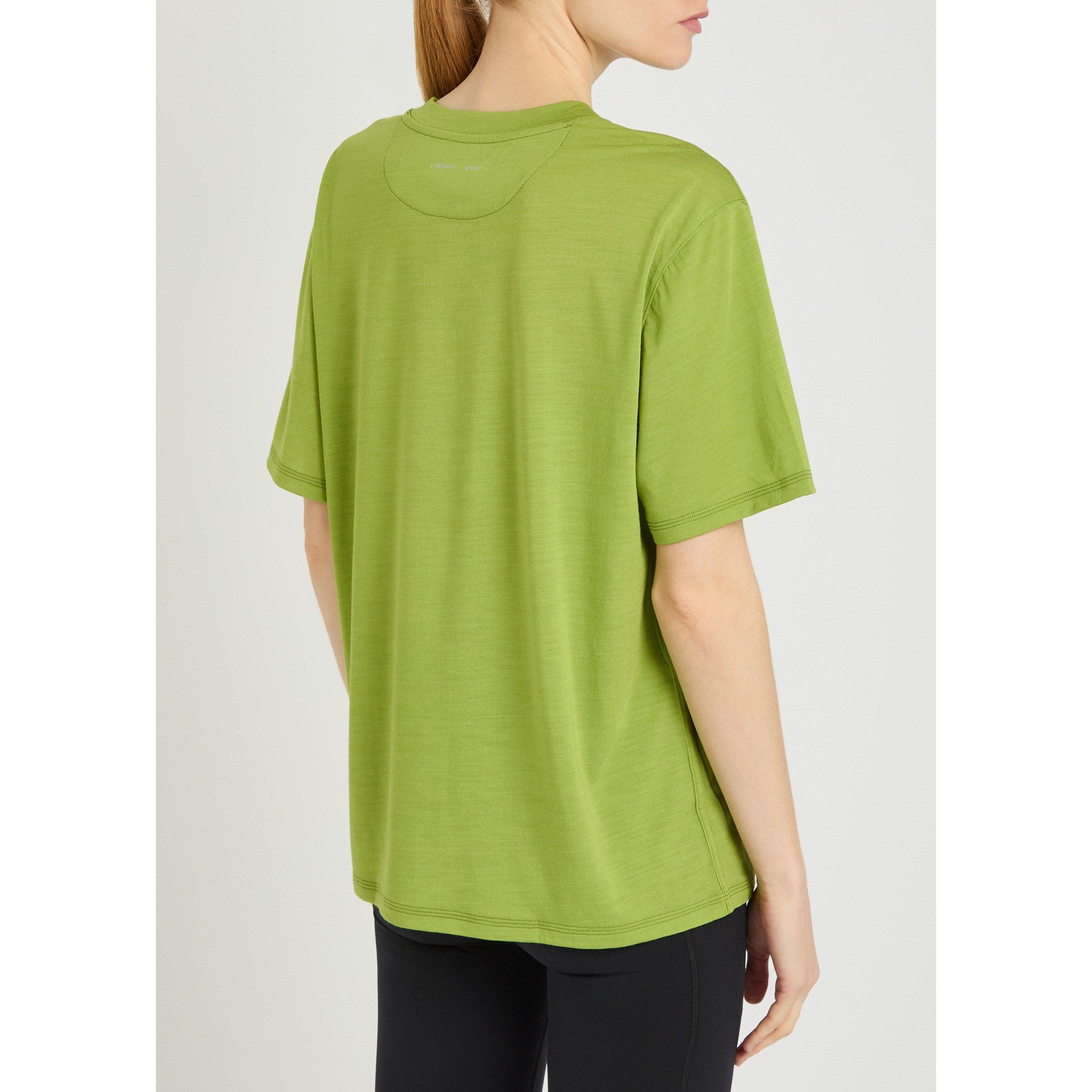 GREEN - Literary Sport - HARPER T-SHIRT IN MERINO - 3