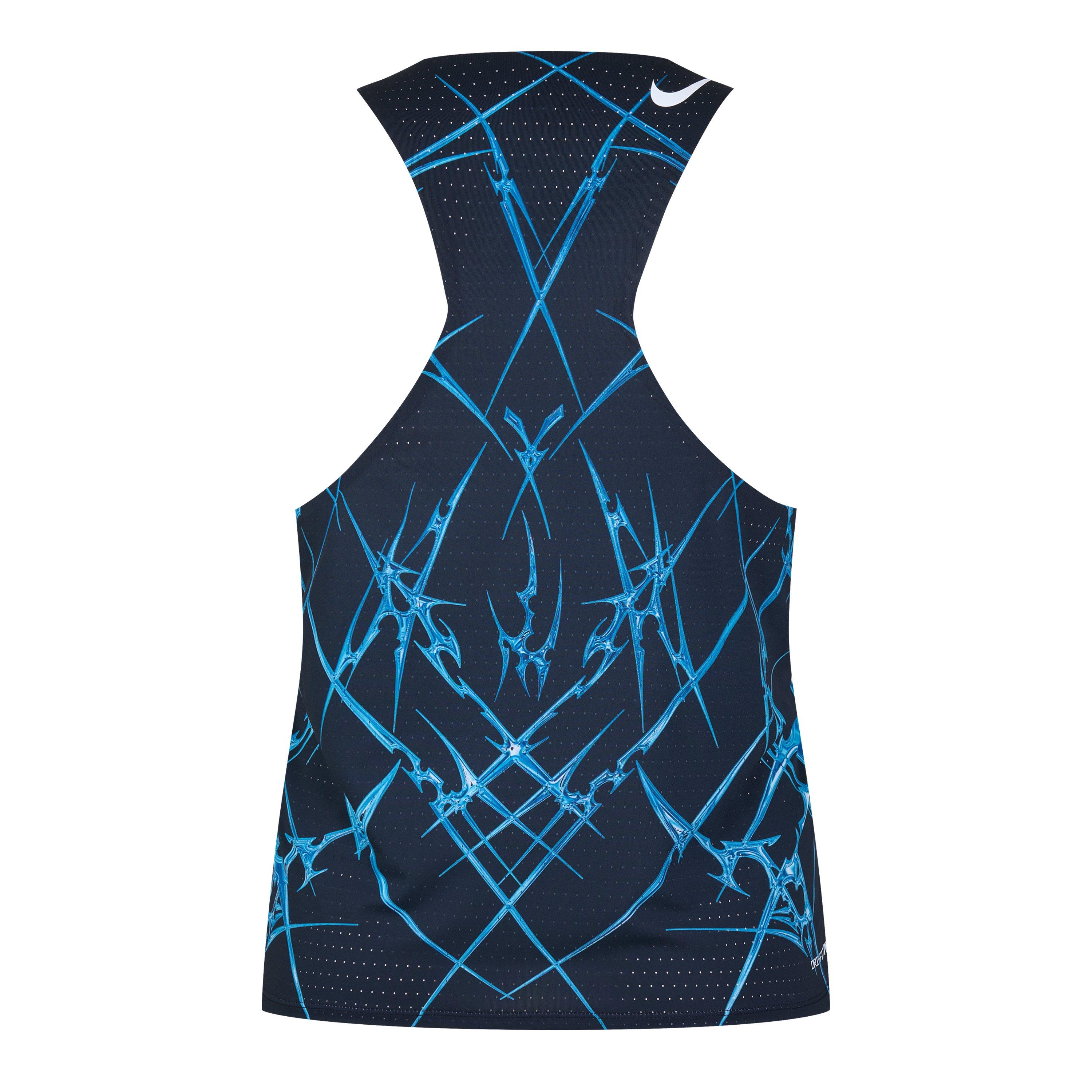 BLACK AND WHITE - Nike - Men's Dri-FIT ADV Printed Slim-Fit Running Vest - 2