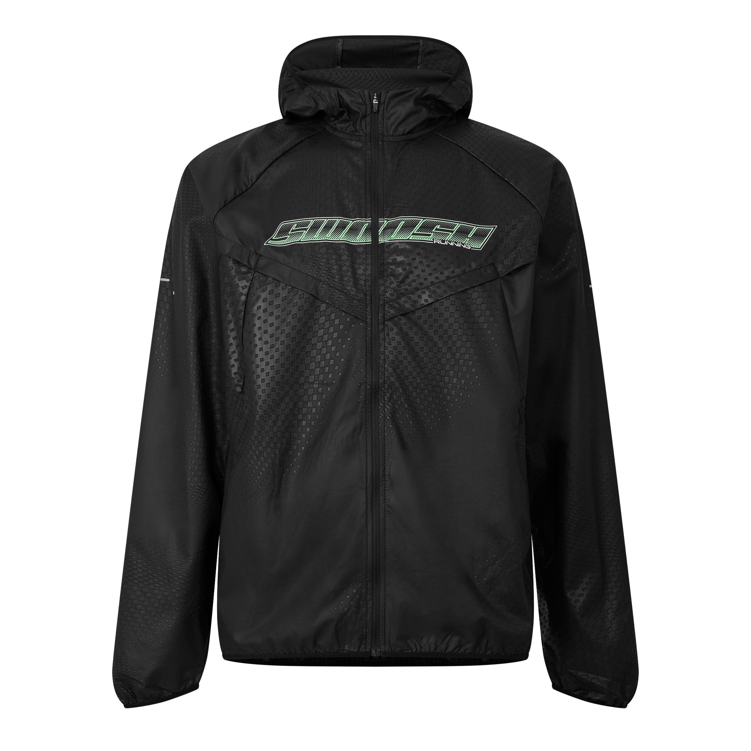 BLACK - Nike - Men's UV Repel Unstoppable Long-Sleeve Full-Zip Hooded Running Jacket - 1