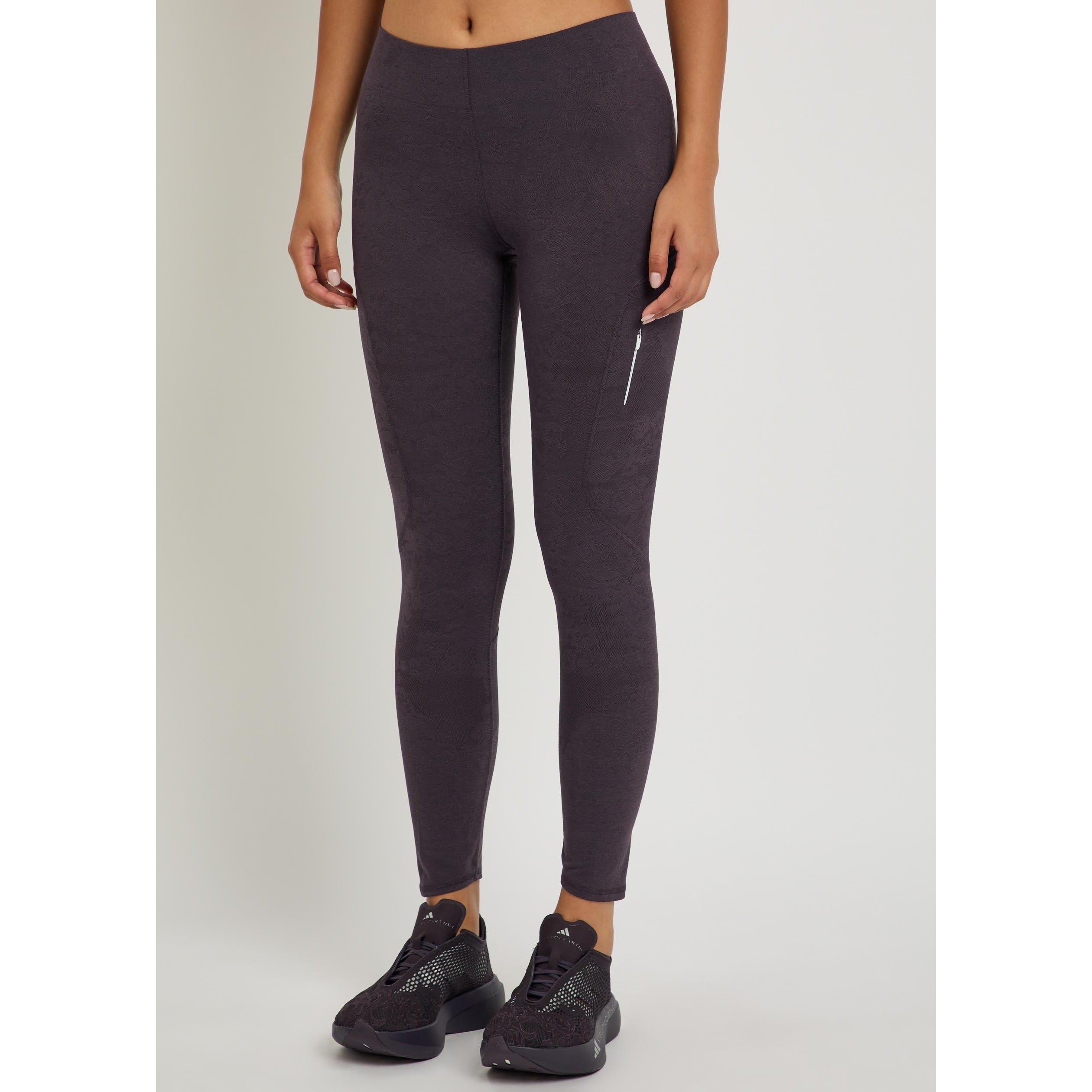 BLACK - adidas by Stella McCartney - TR RUNNING FLORAL LACE LEGGING - 2
