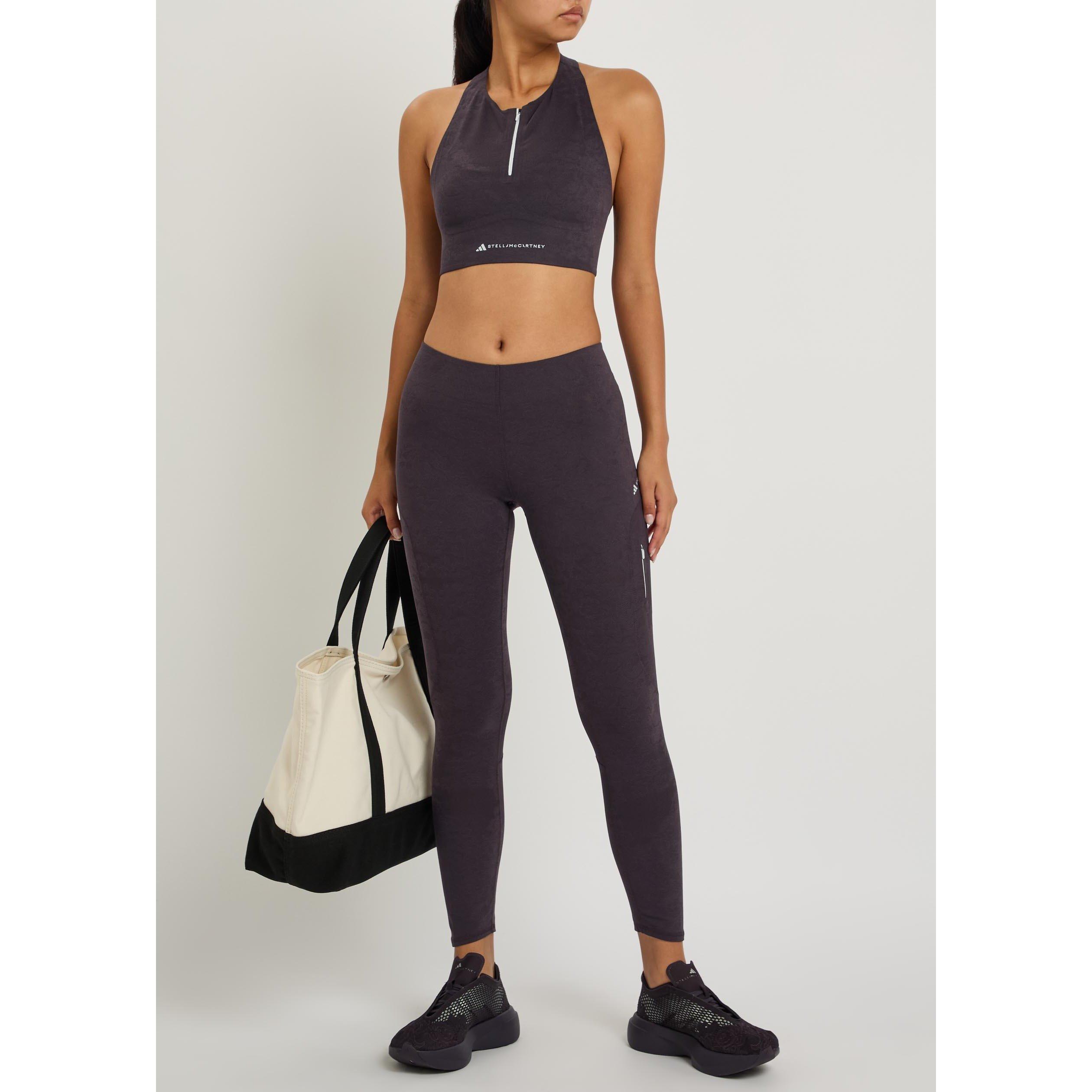 BLACK - adidas by Stella McCartney - TR RUNNING FLORAL LACE LEGGING - 5