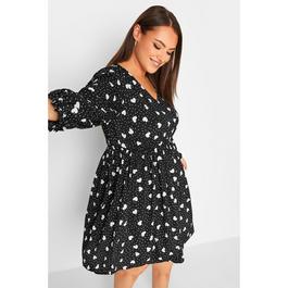 YOURS Studio Curve Long Sleeve V Neck Dress