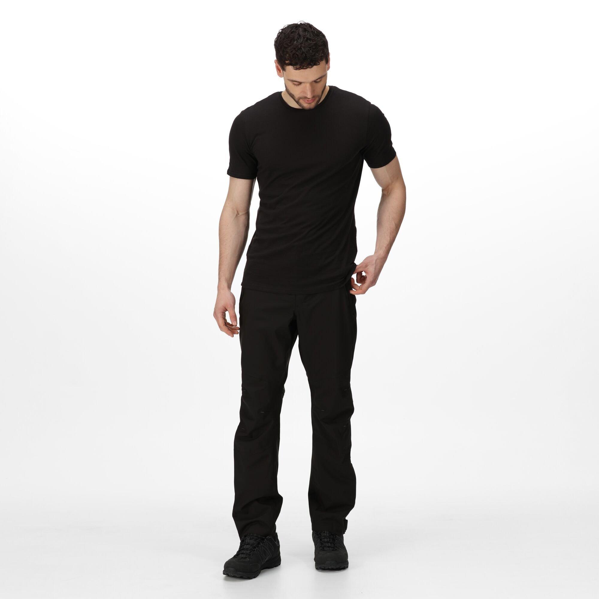 Black - Regatta - Highton Waterproof Overtrouser (Long) - 13