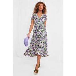 Joe Browns Ladies Francesca Floral Frill Midi Dress