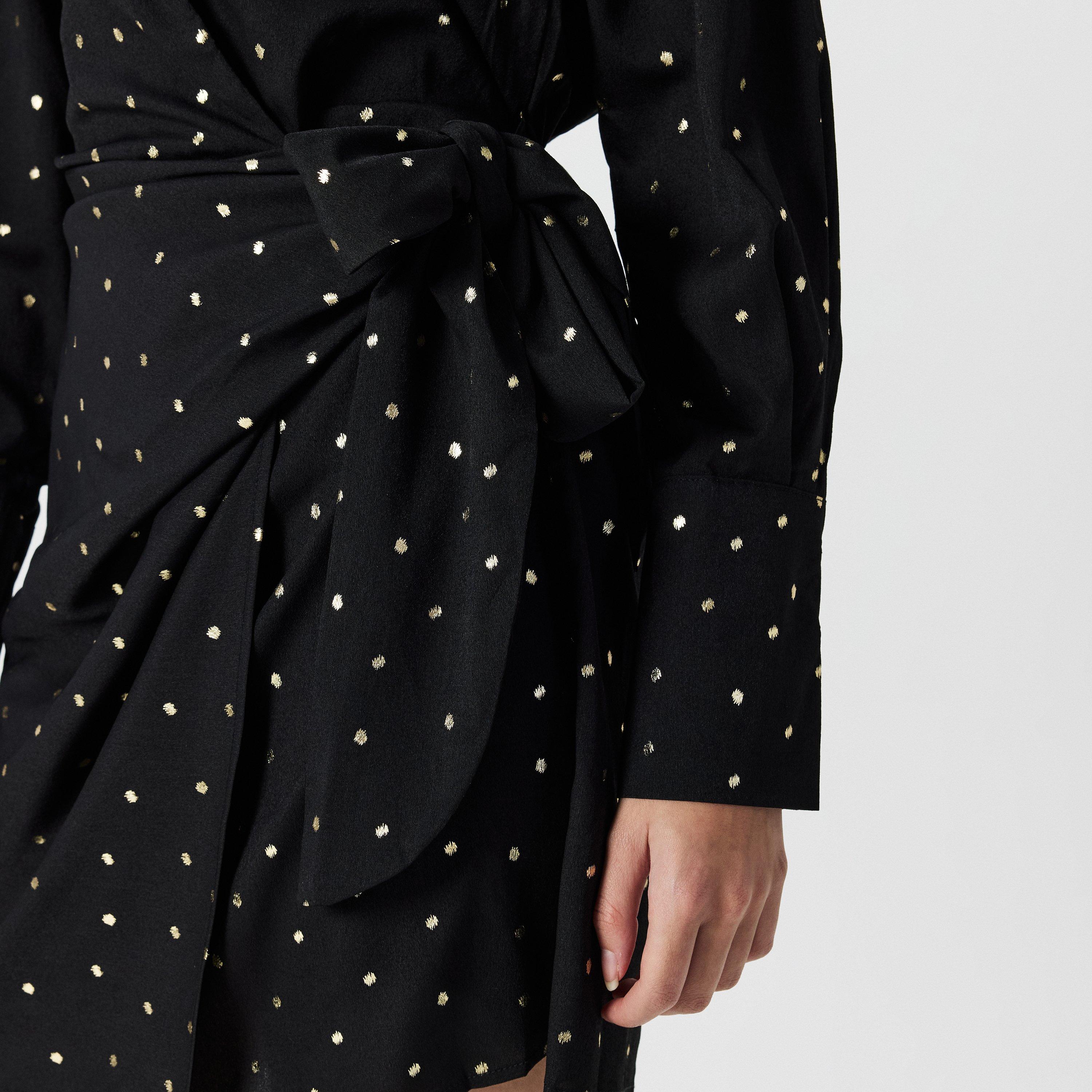 Black - AX Paris - Paris Wrap Mini Dress - 5