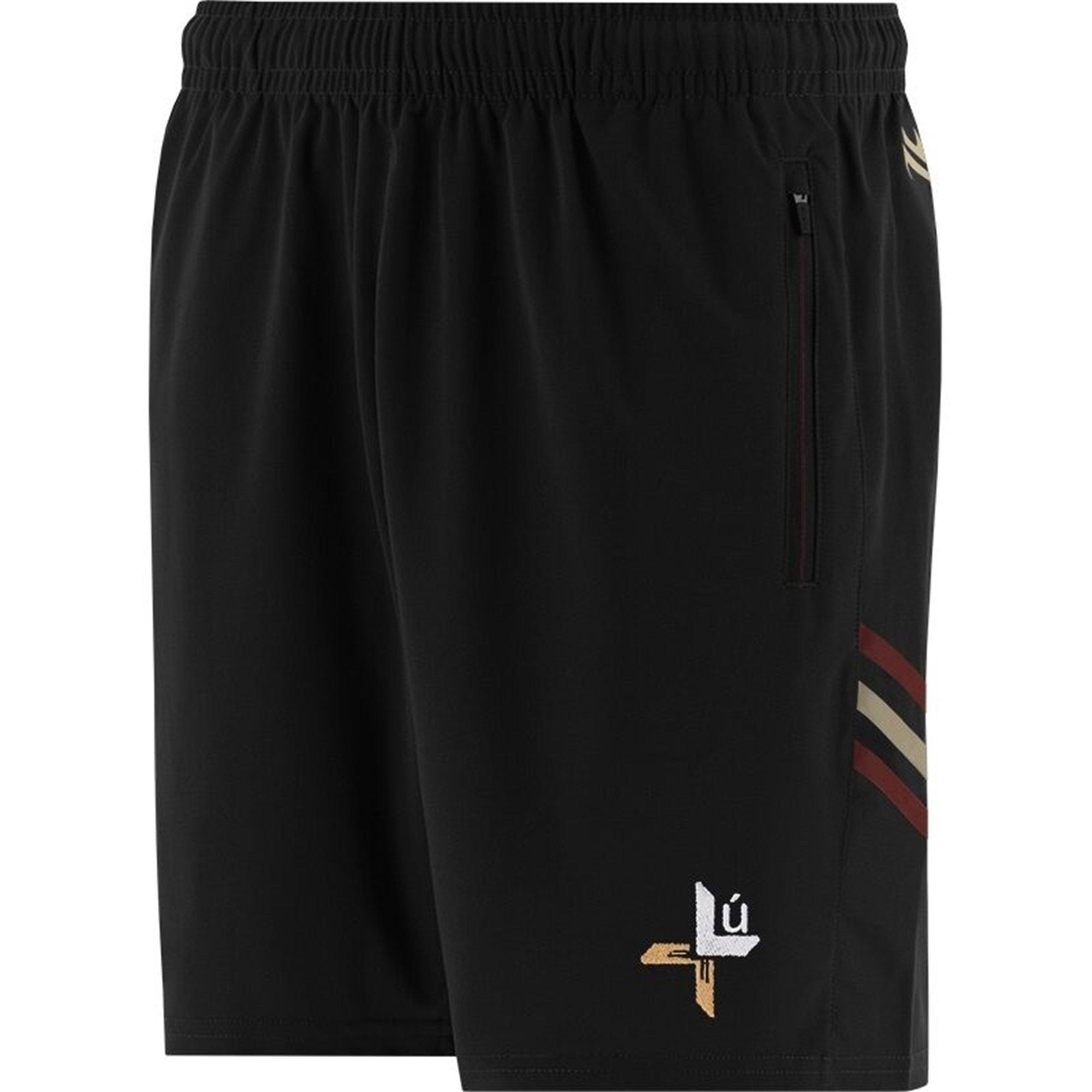 Blk/Tomato/Sand - ONeills - Louth Weston Poly Shorts Senior - 2