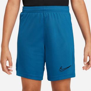 Marina Blue/Bla - Nike - Dri FIT Academy Juniors  Knit Football Shorts - 5
