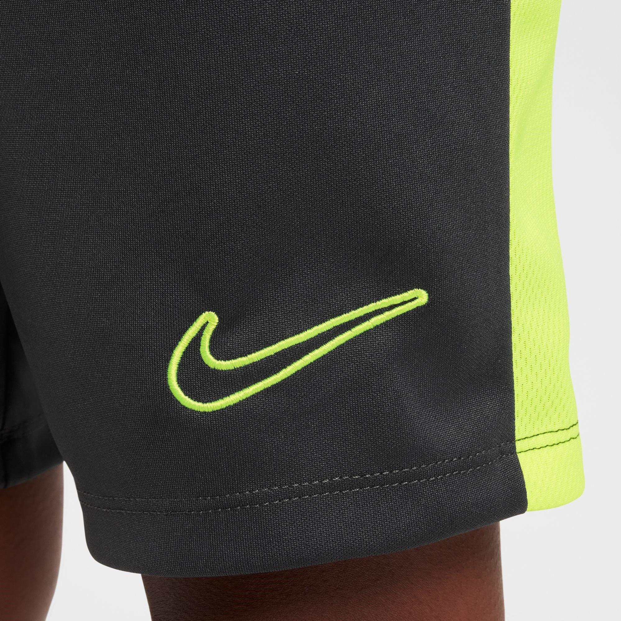 Anthracite/Volt - Nike - Dri FIT Academy 23 Juniors Football Shorts - 9
