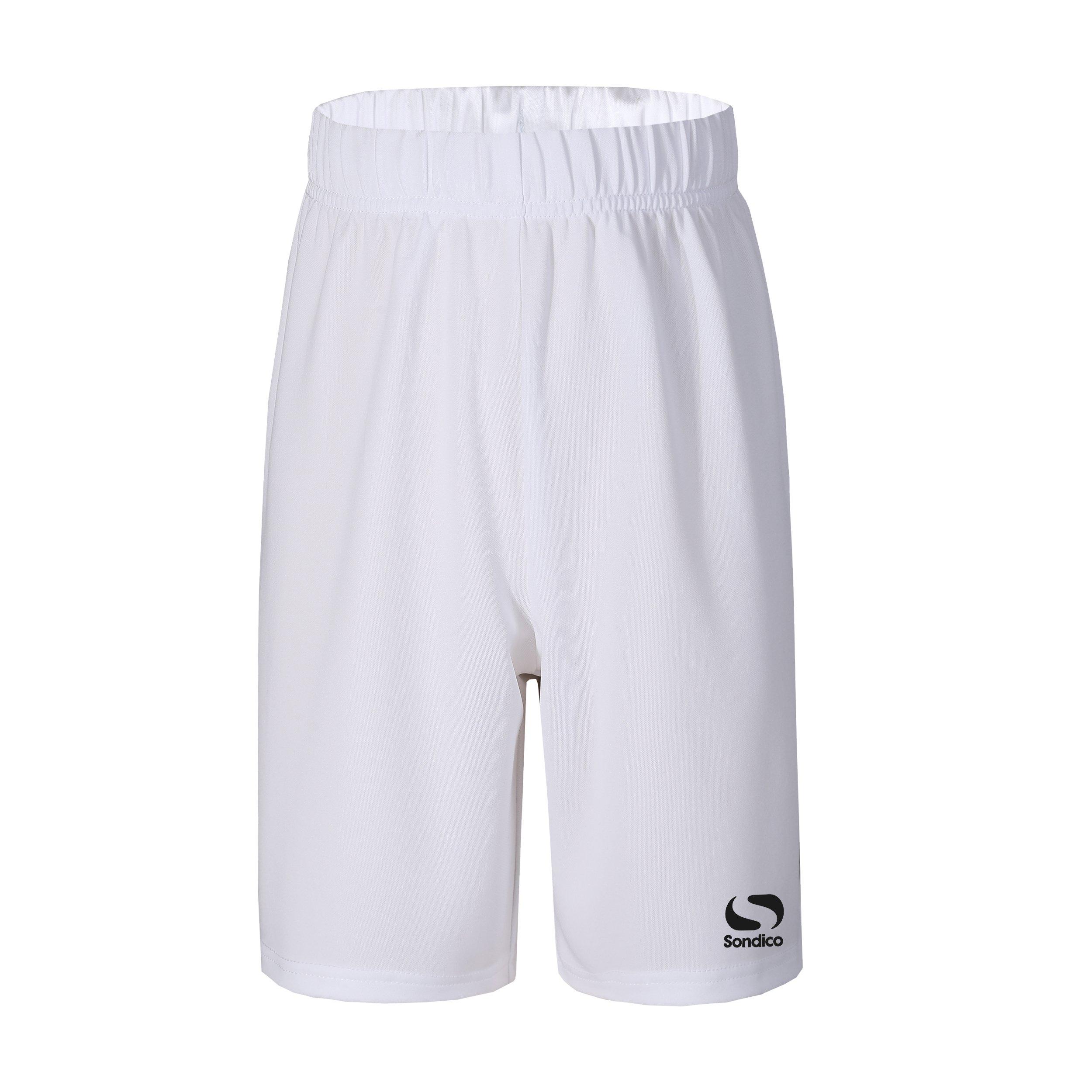 Sondico Boys Core Football Shorts Junior - White - 7-8 Years