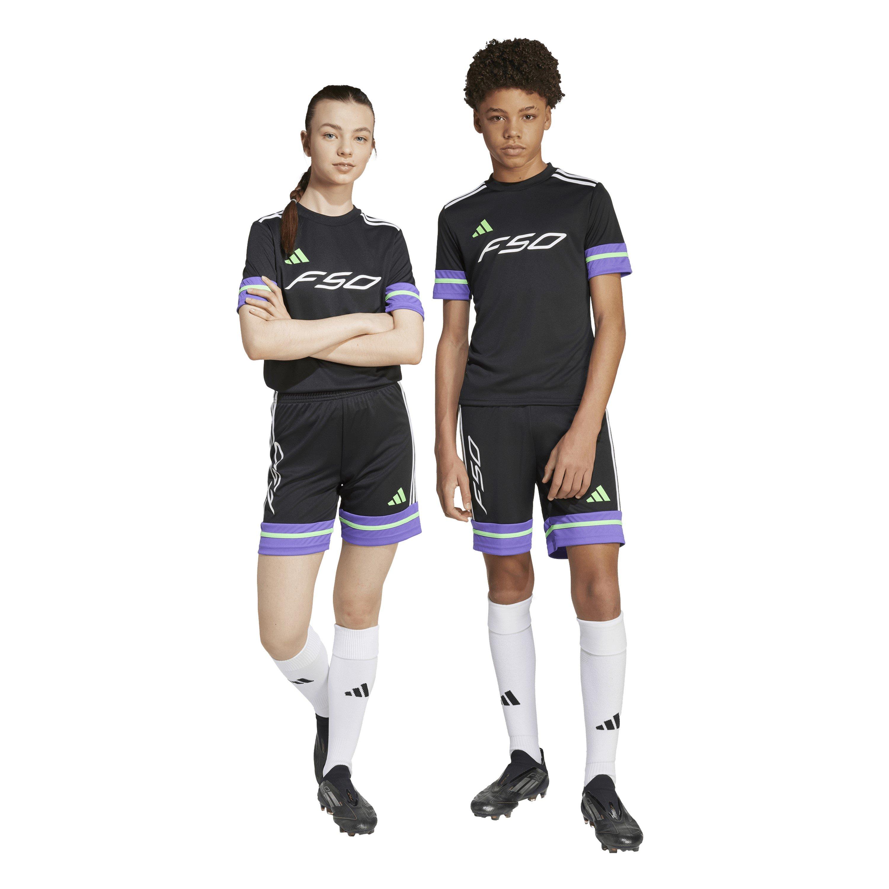 Zwart/Paars - adidas - F50 Training Shorts Juniors - 2