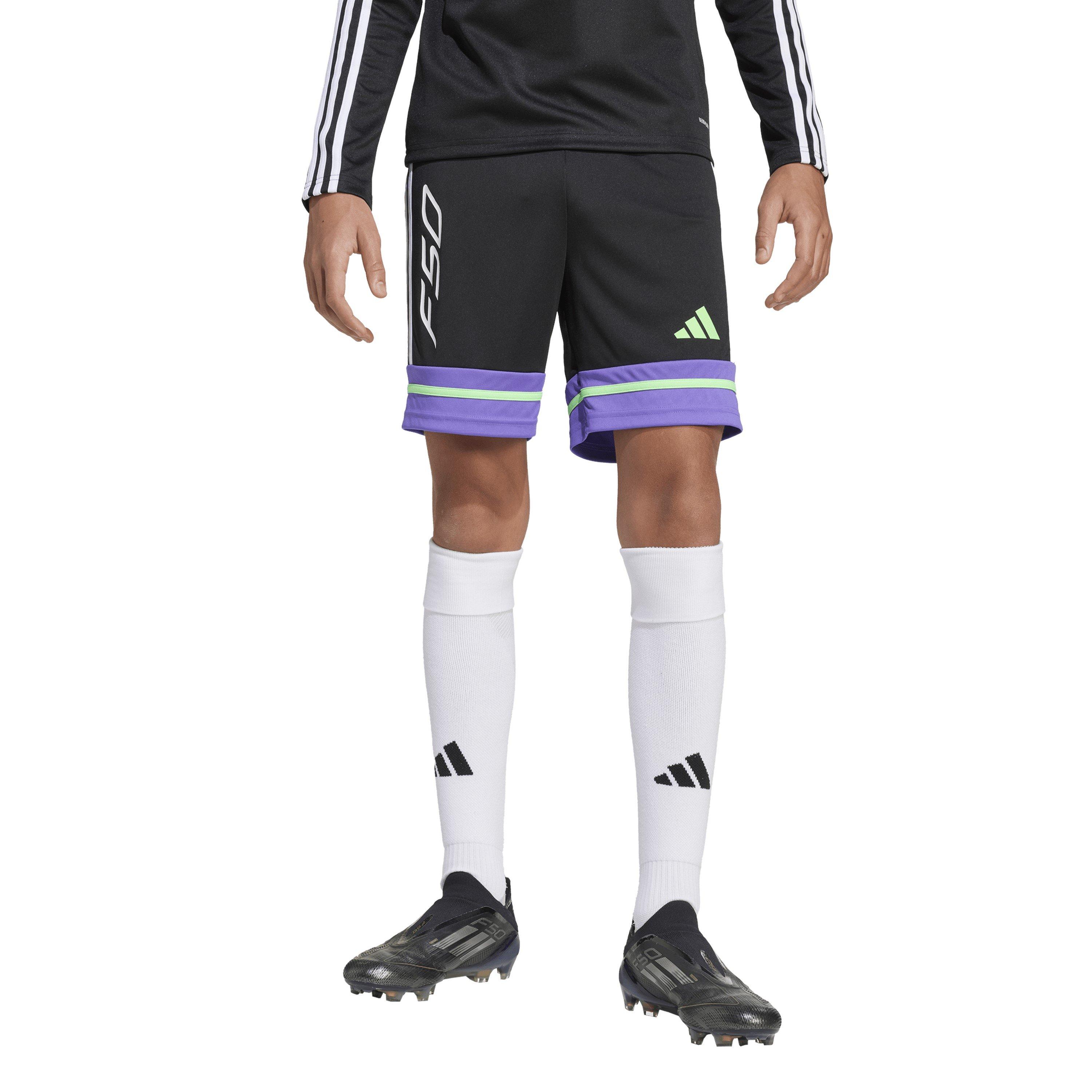 Zwart/Paars - adidas - F50 Training Shorts Juniors - 4