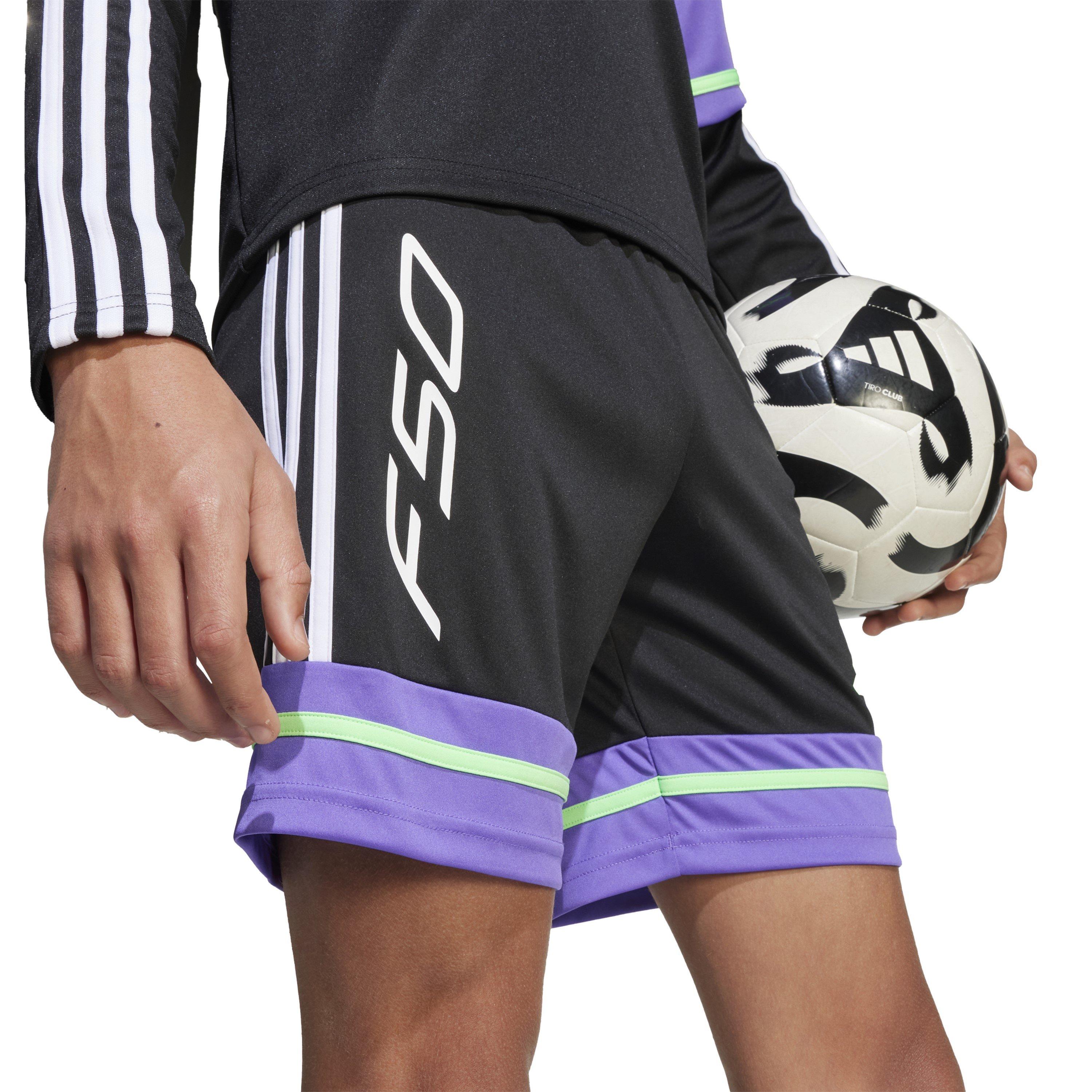 Zwart/Paars - adidas - F50 Training Shorts Juniors - 6