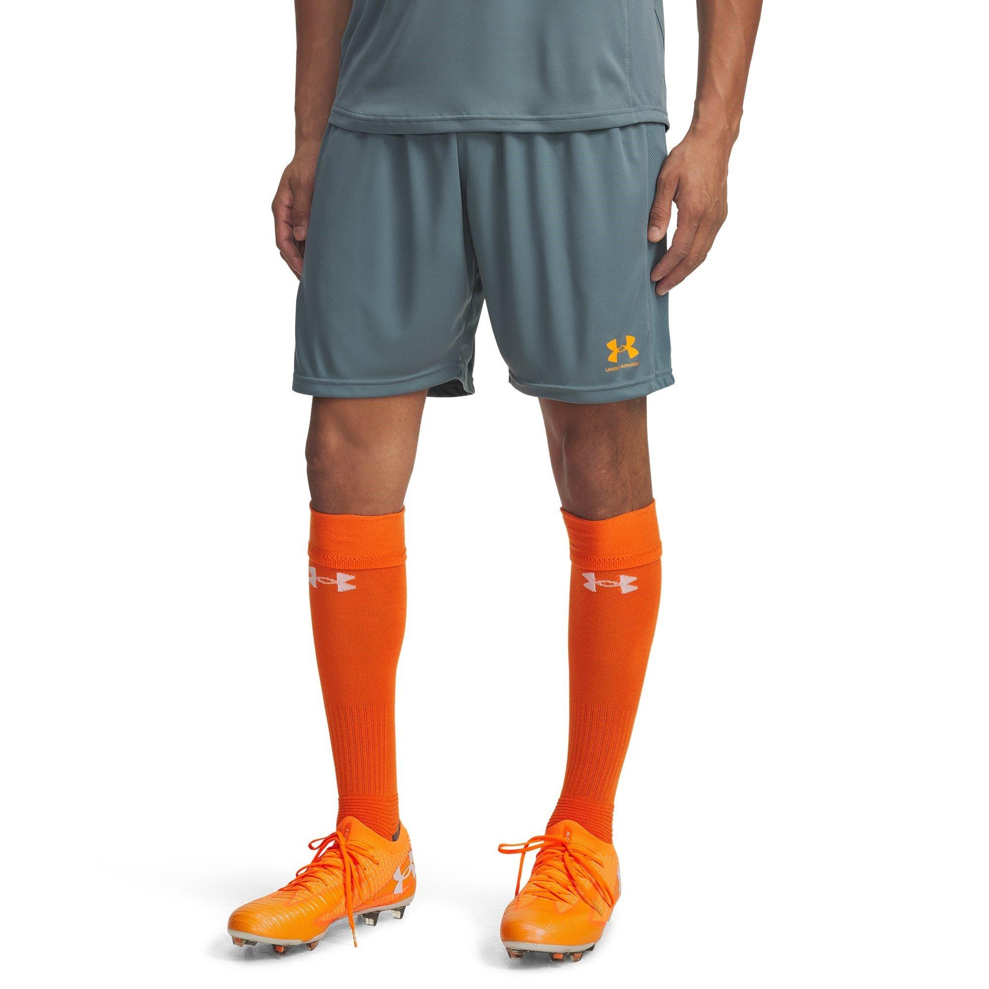 Under Armour Men's Challenger Training Shorts - Grey/Orange - XL