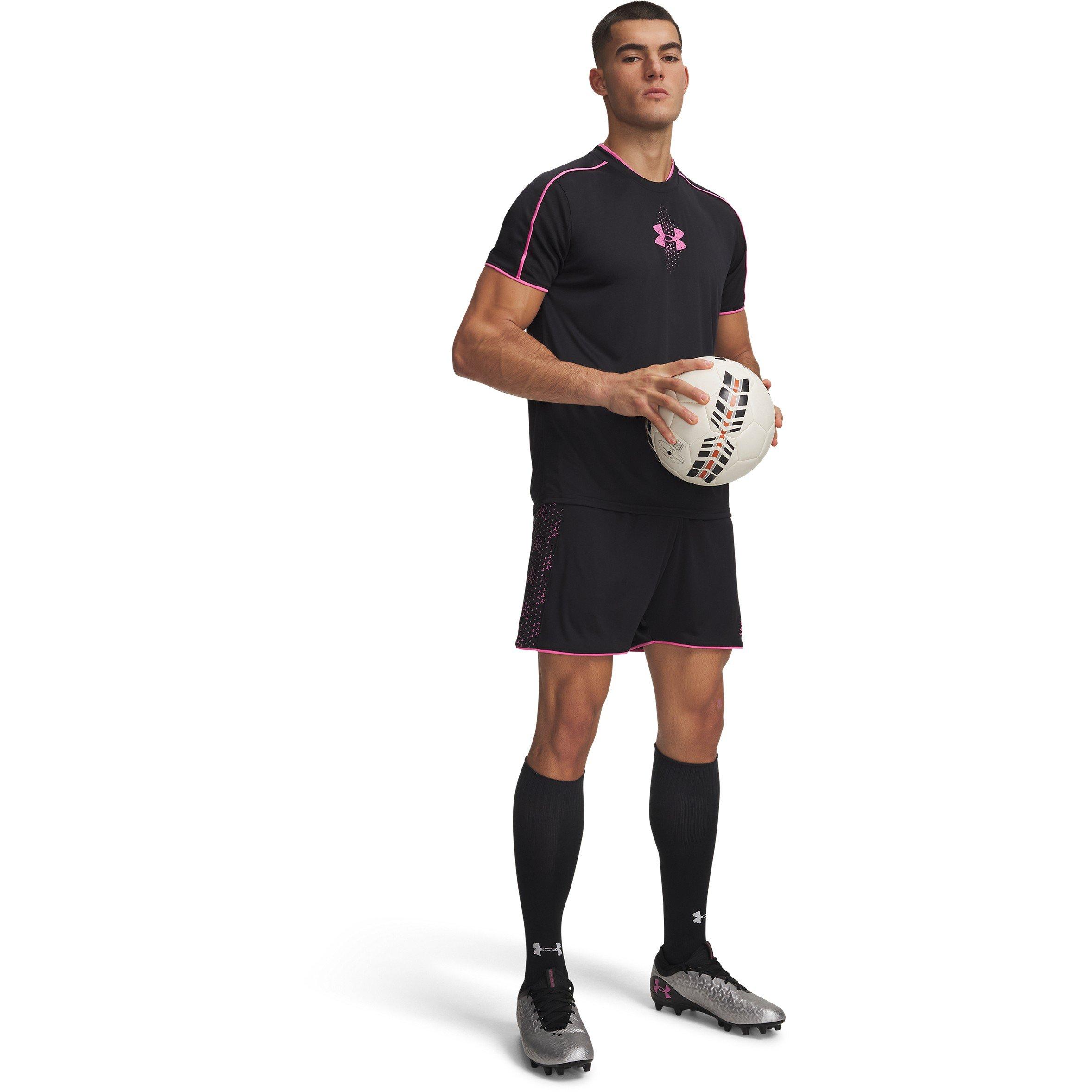 Negro / Rosa - Under Armour - Men's Challenger Novelty Football Shorts - 3