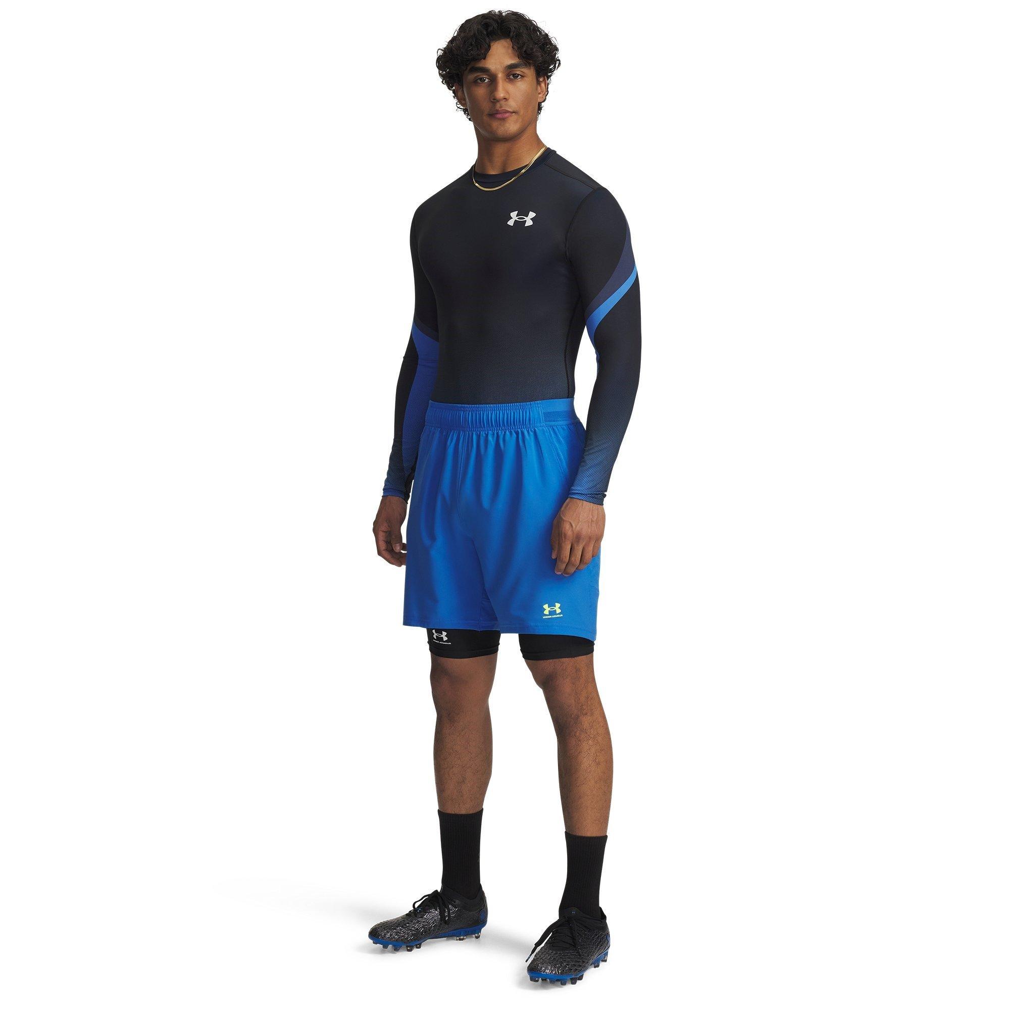 Blue/Yellow - Under Armour - Challenger Pro Shorts Mens - 4