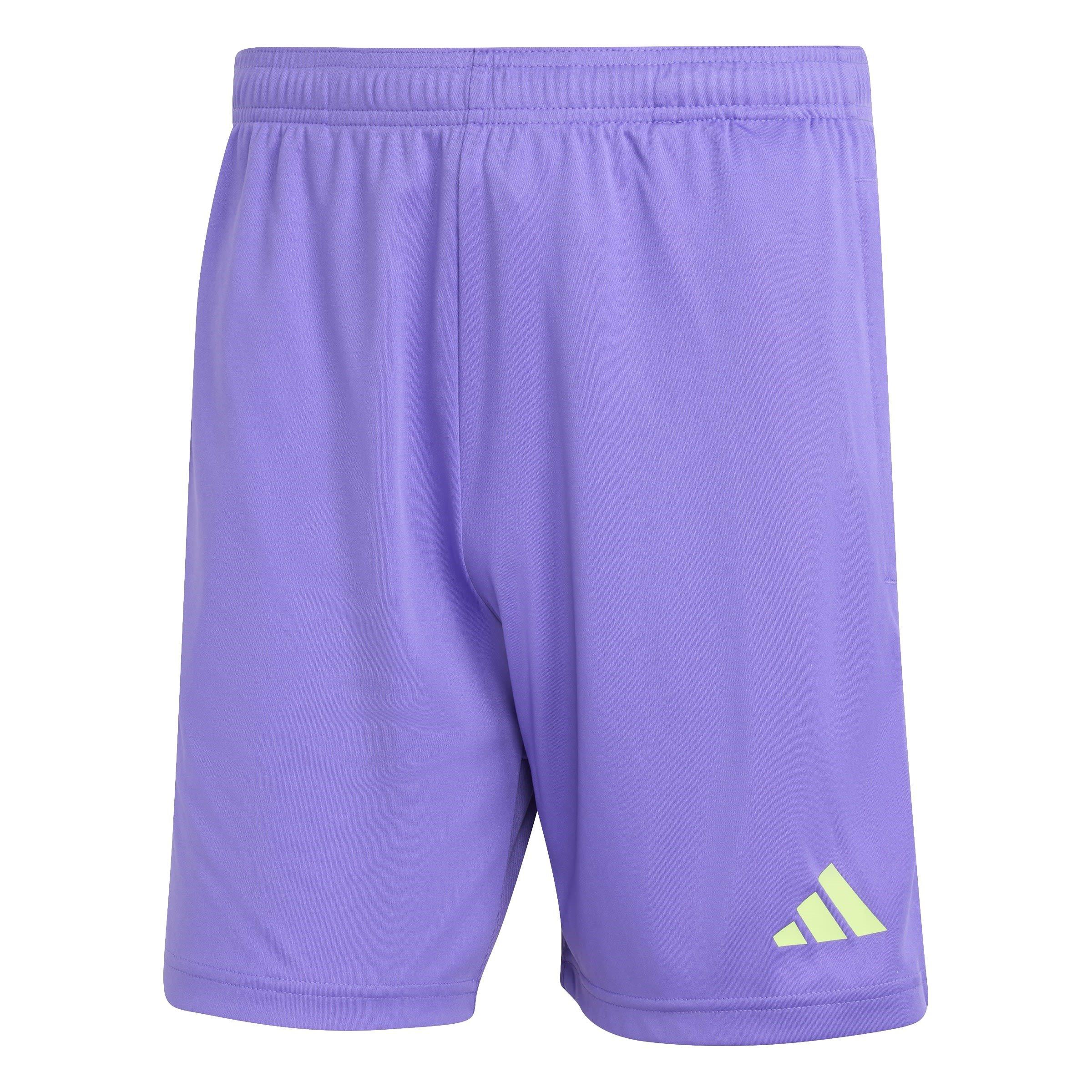 Adidas Men's Sereno Training Shorts - Purple/Yellow - XS