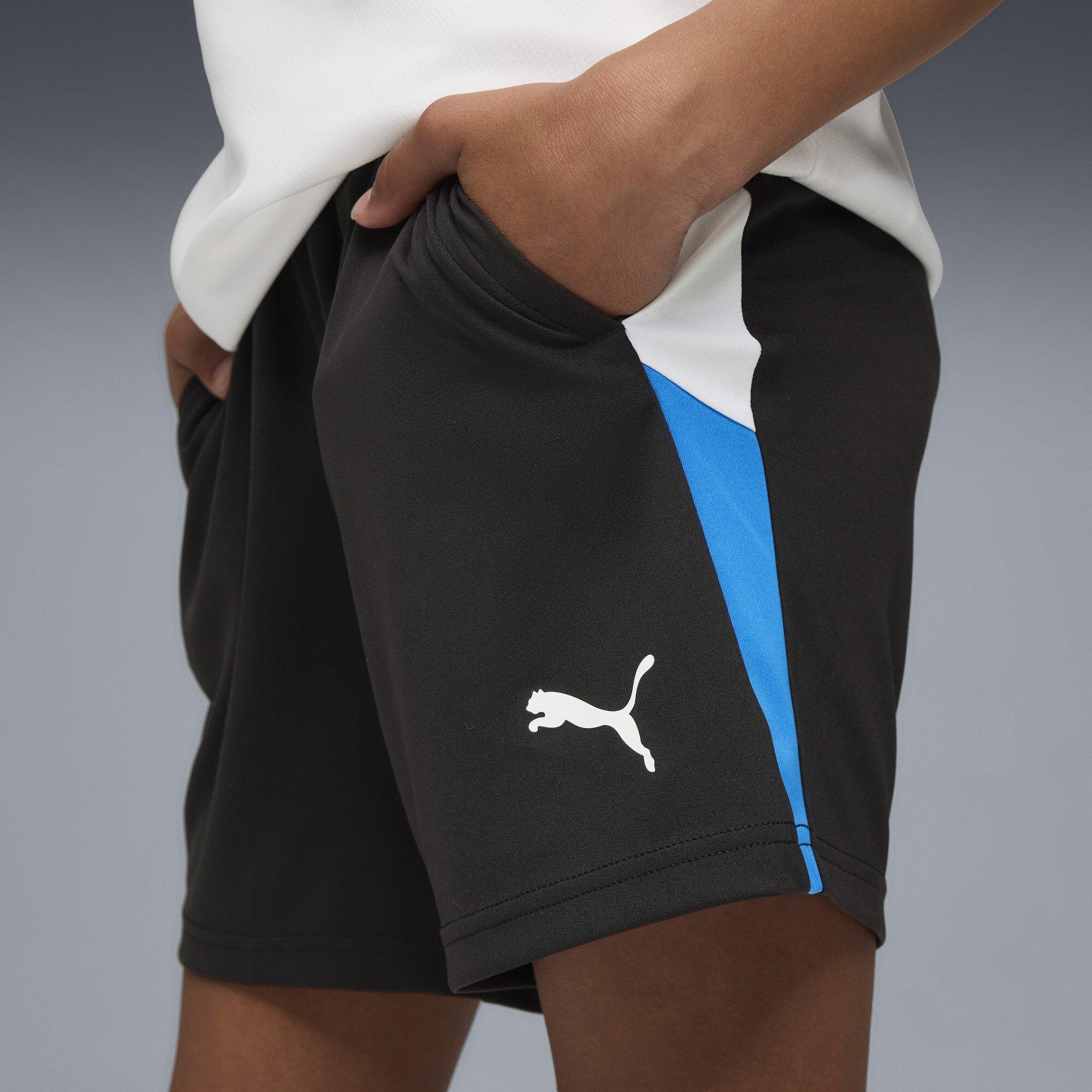Blk-Wht-UltrBlu - Puma - Kids' Individualliga Training Football Shorts - 5