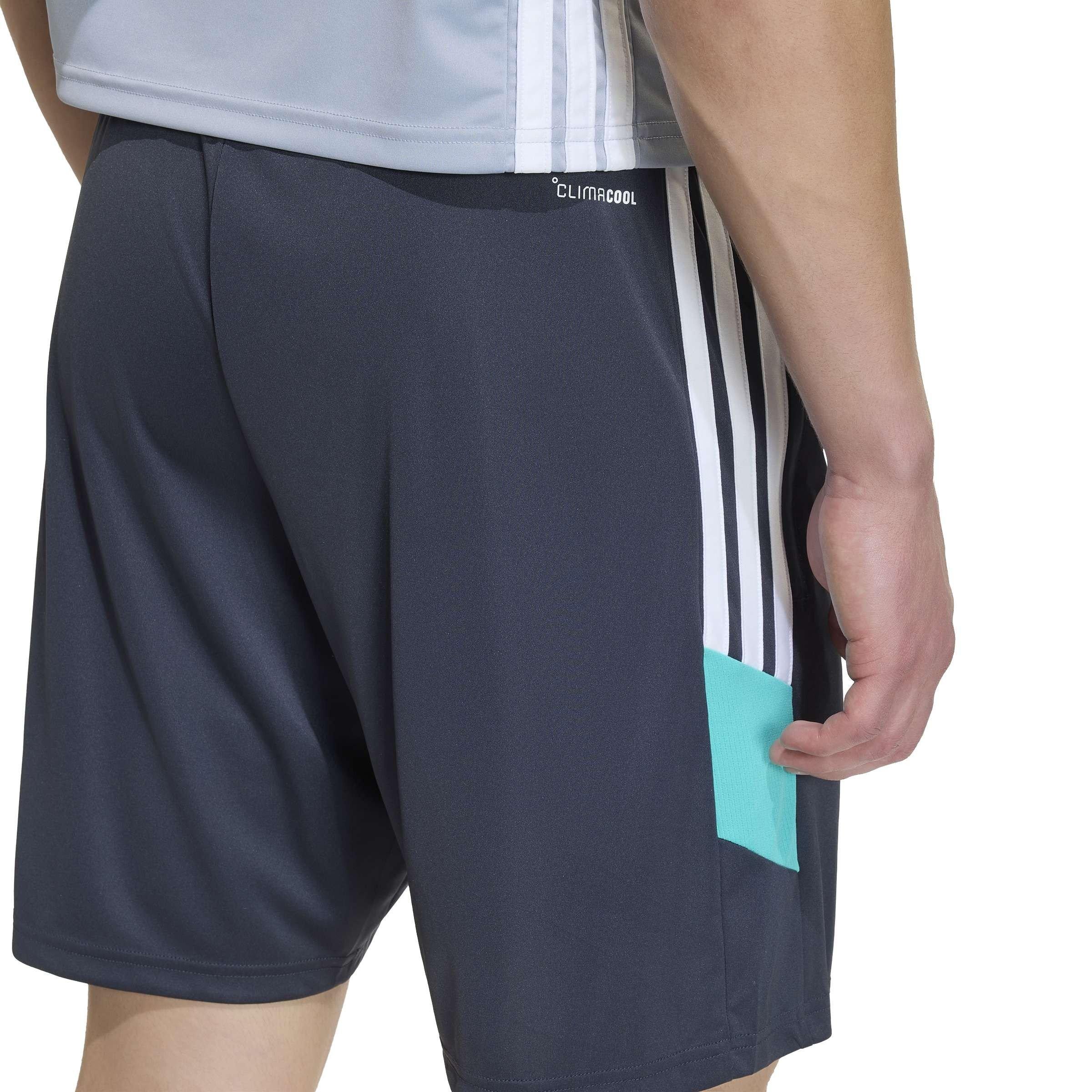 Grey/Mint/White - adidas - Tiro Essential Training Shorts - 5