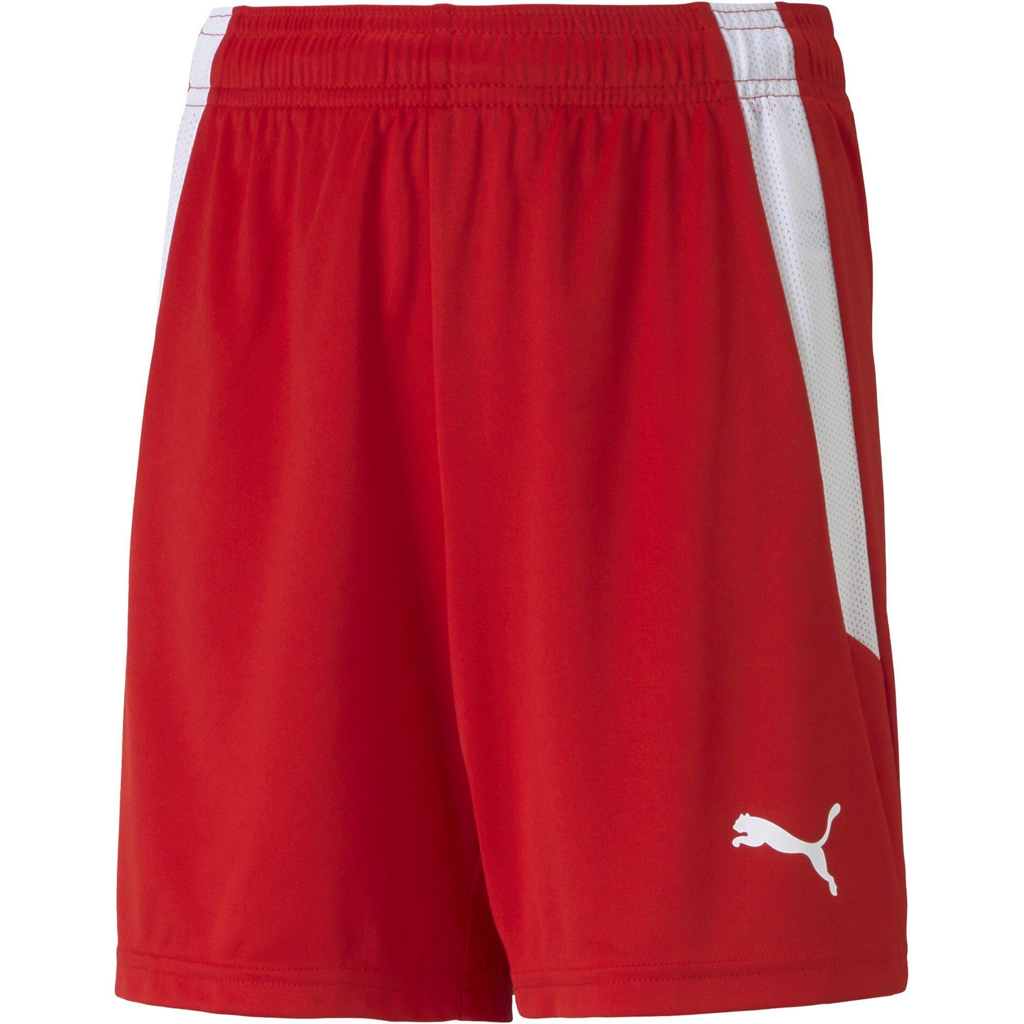 Red-White - Puma - Puma Teamliga Shorts Jr Football Short Unisex Kids - 1