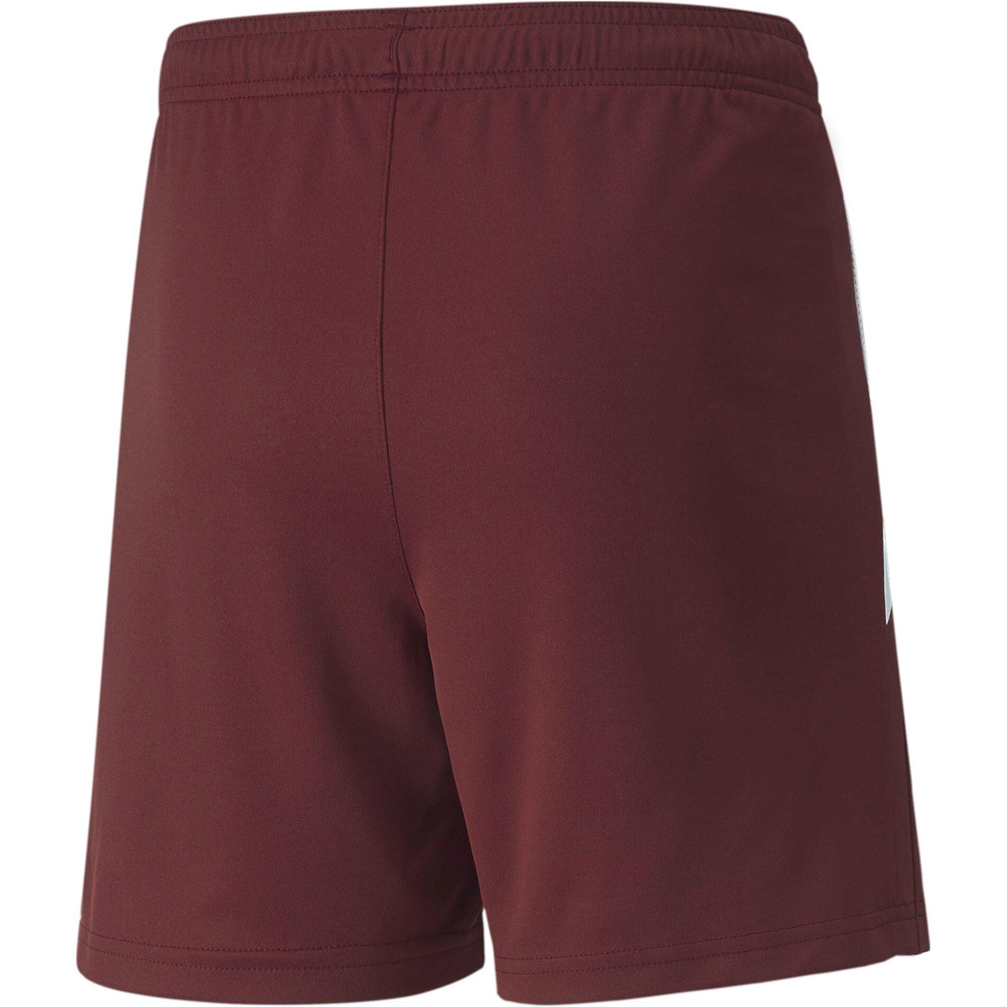Cordovan-White - Puma - Puma Teamliga Shorts Jr Football Short Unisex Kids - 2