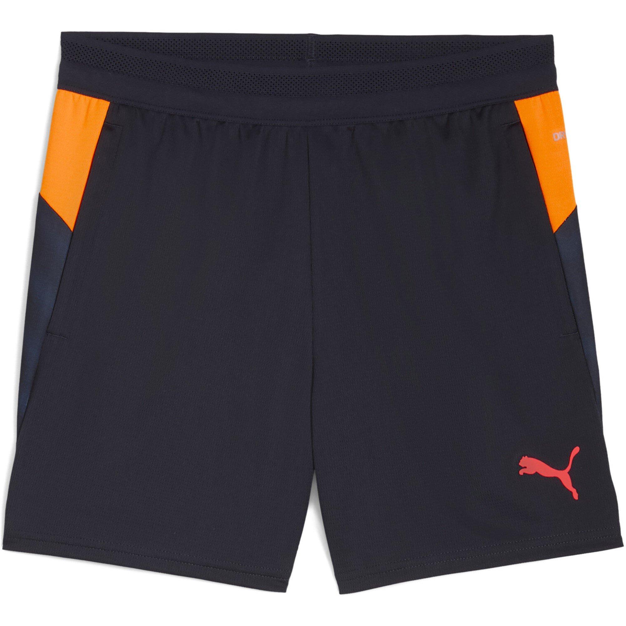 Puma  Kids Individual Cup Shorts Juniors - Navy/Orange - 13 (XL)