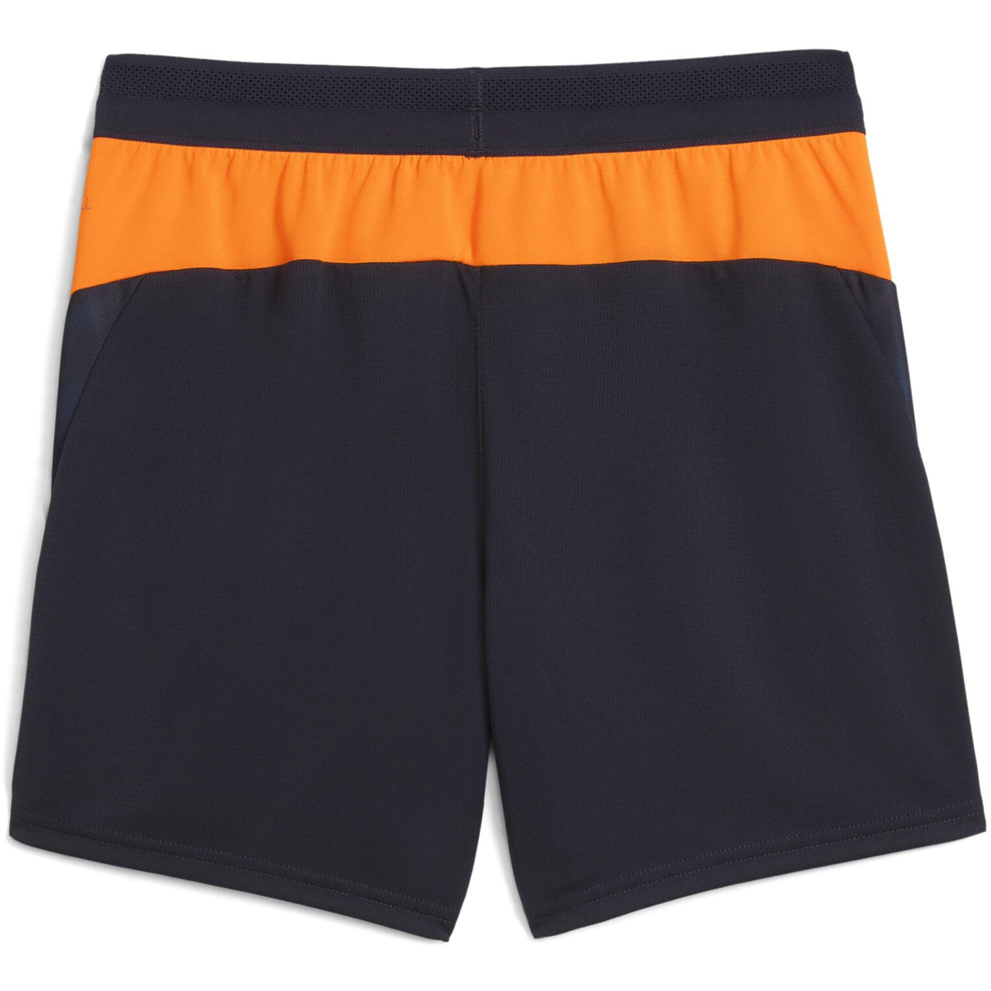 Navy/Orange - Puma - Individual Cup Shorts Juniors - 2