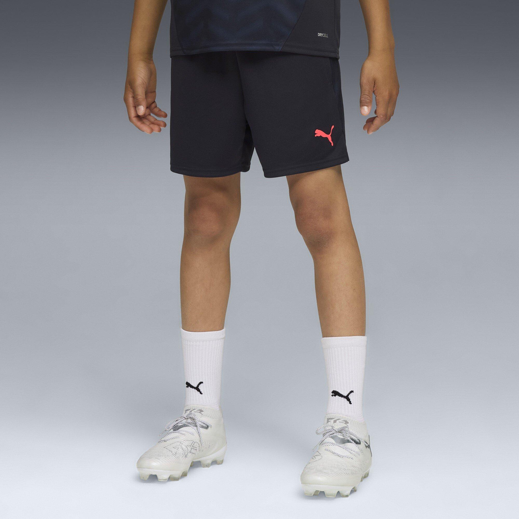 Navy/Orange - Puma - Individual Cup Shorts Juniors - 3