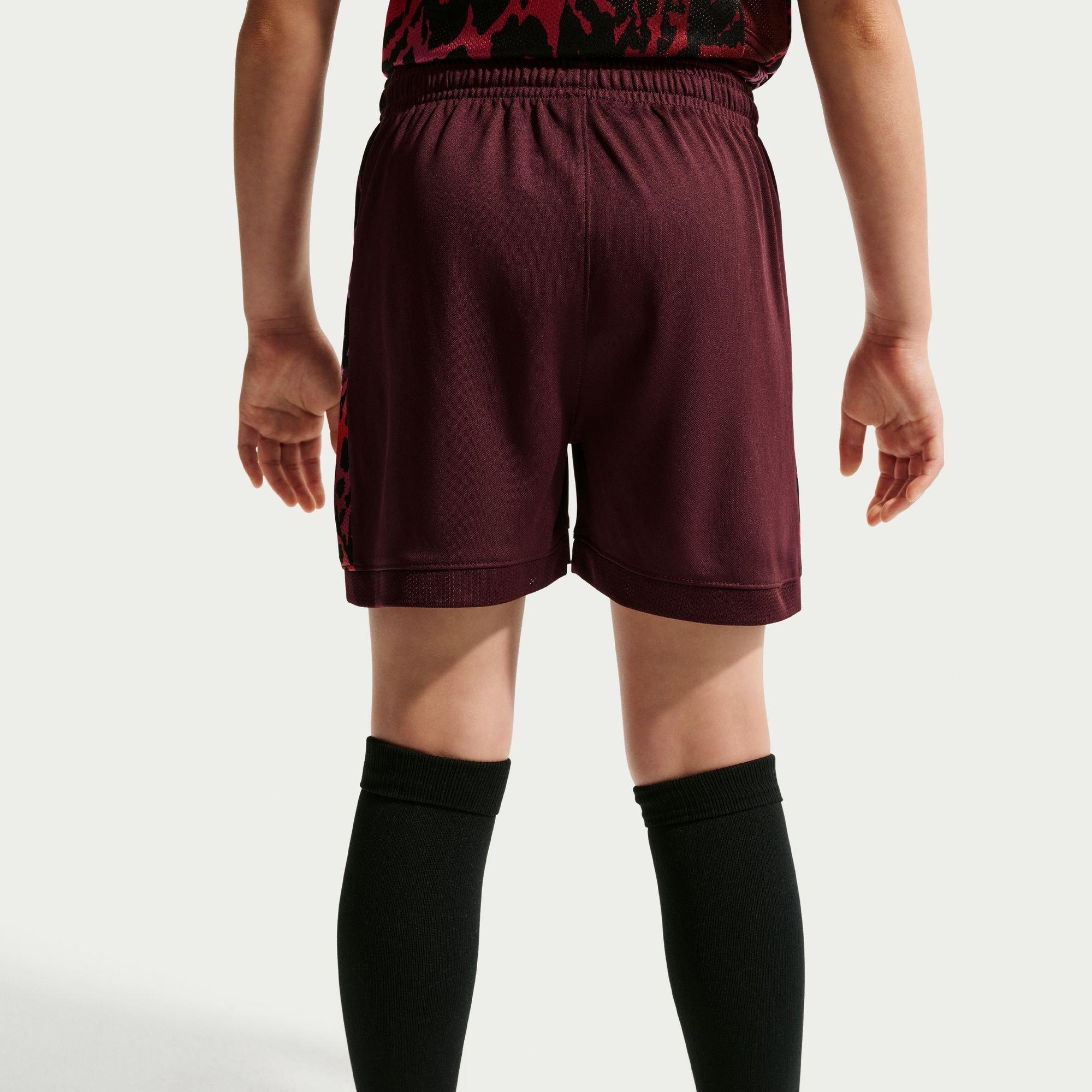 Burgundy Print - Nike - Kids' Football Shorts - 2