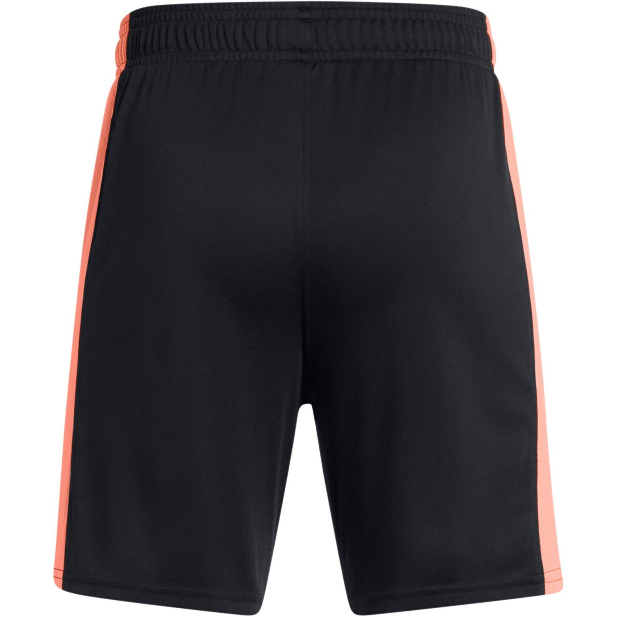 Black/Flr Orng - Under Armour - Armour UA Challenger Knit Shorts Boys' - 2