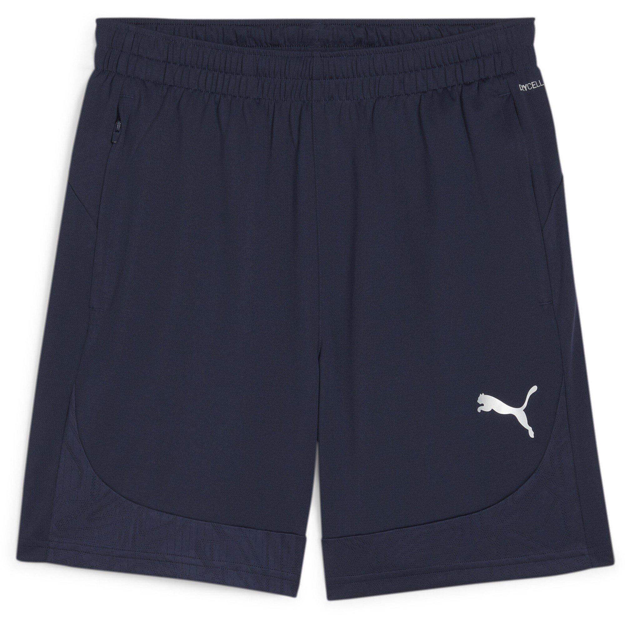 Navy/Sil - Puma - Men's Teamfinal Training Football Shorts - 1