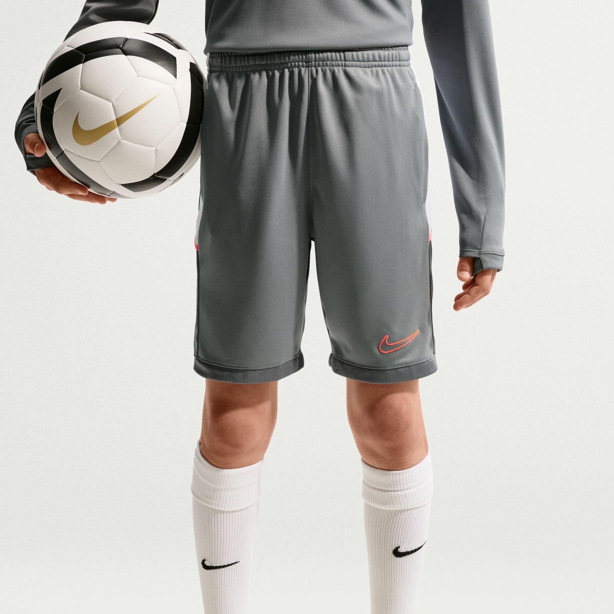 Nike  Kids Academy Shorts Juniors - Grey/Hot Punch - 11-12 (L)