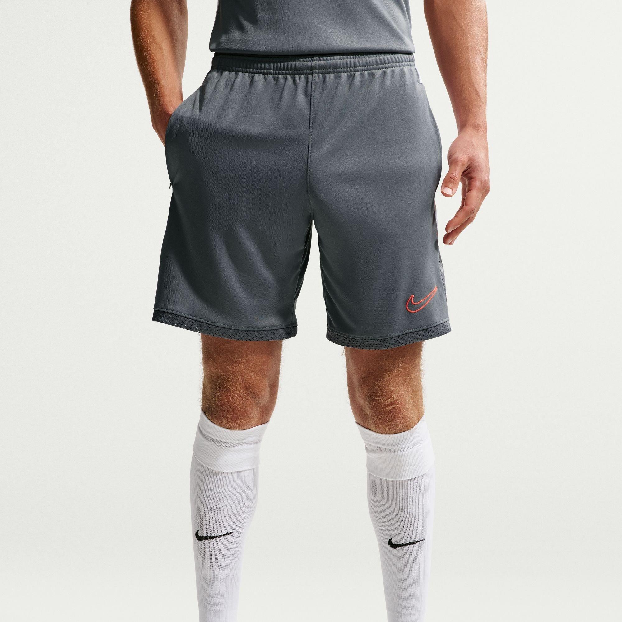 Nike Men's Academy Shorts - Grey/Hot Punch - L