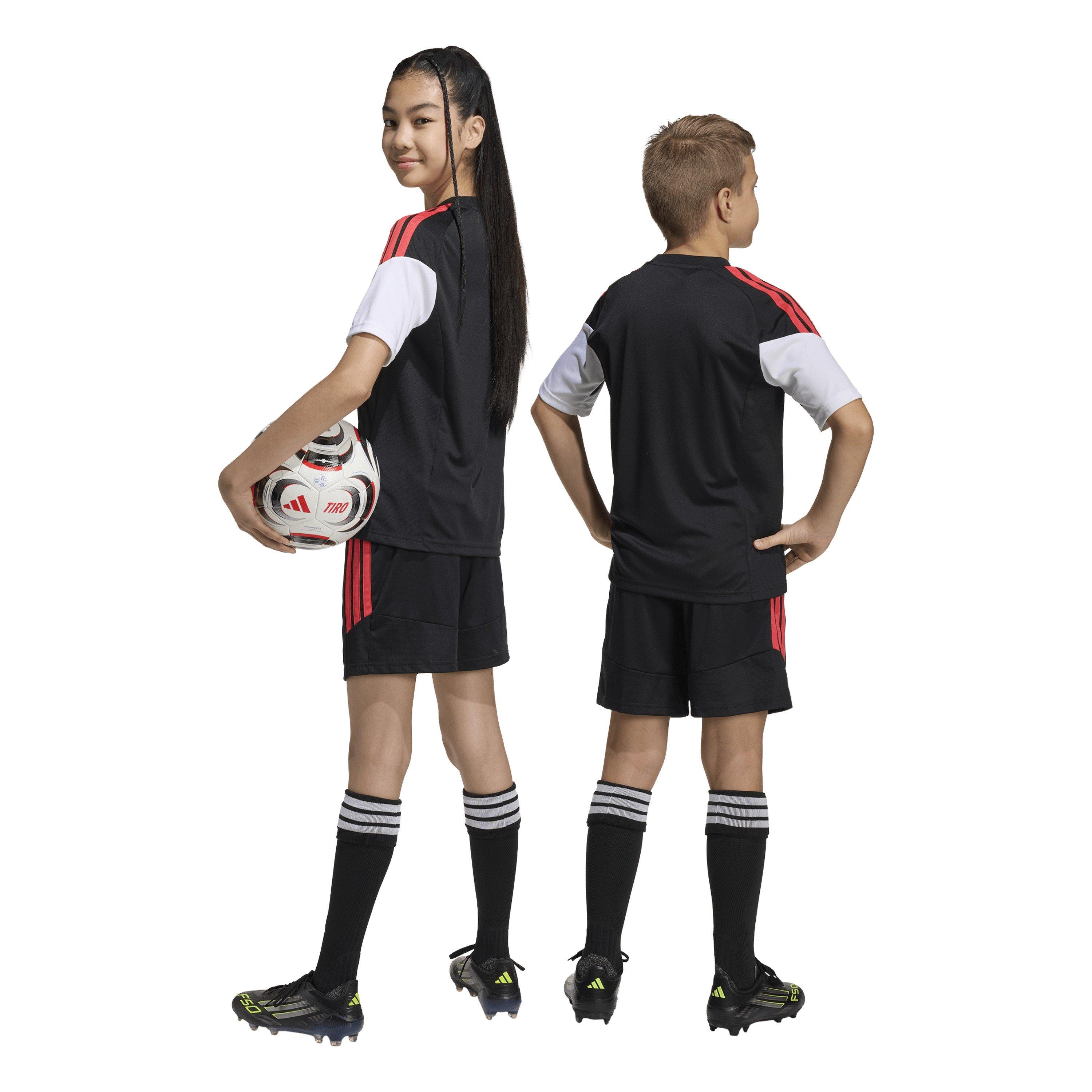 Black/Lucid Red - adidas - Kids' Tiro26L Football Shorts - 3