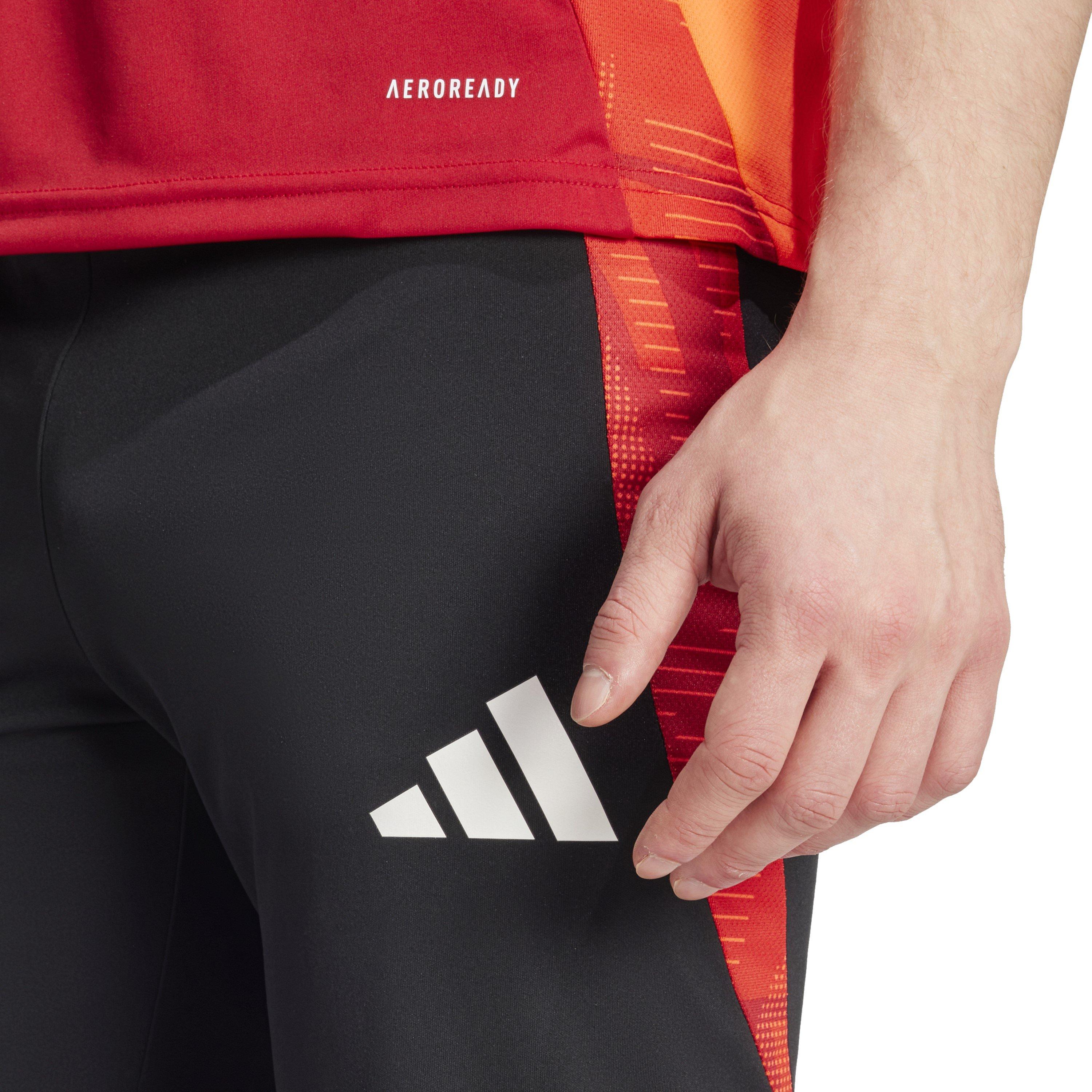 Black/Solar Red - adidas - Men's Tiro24 Football Shorts - 4