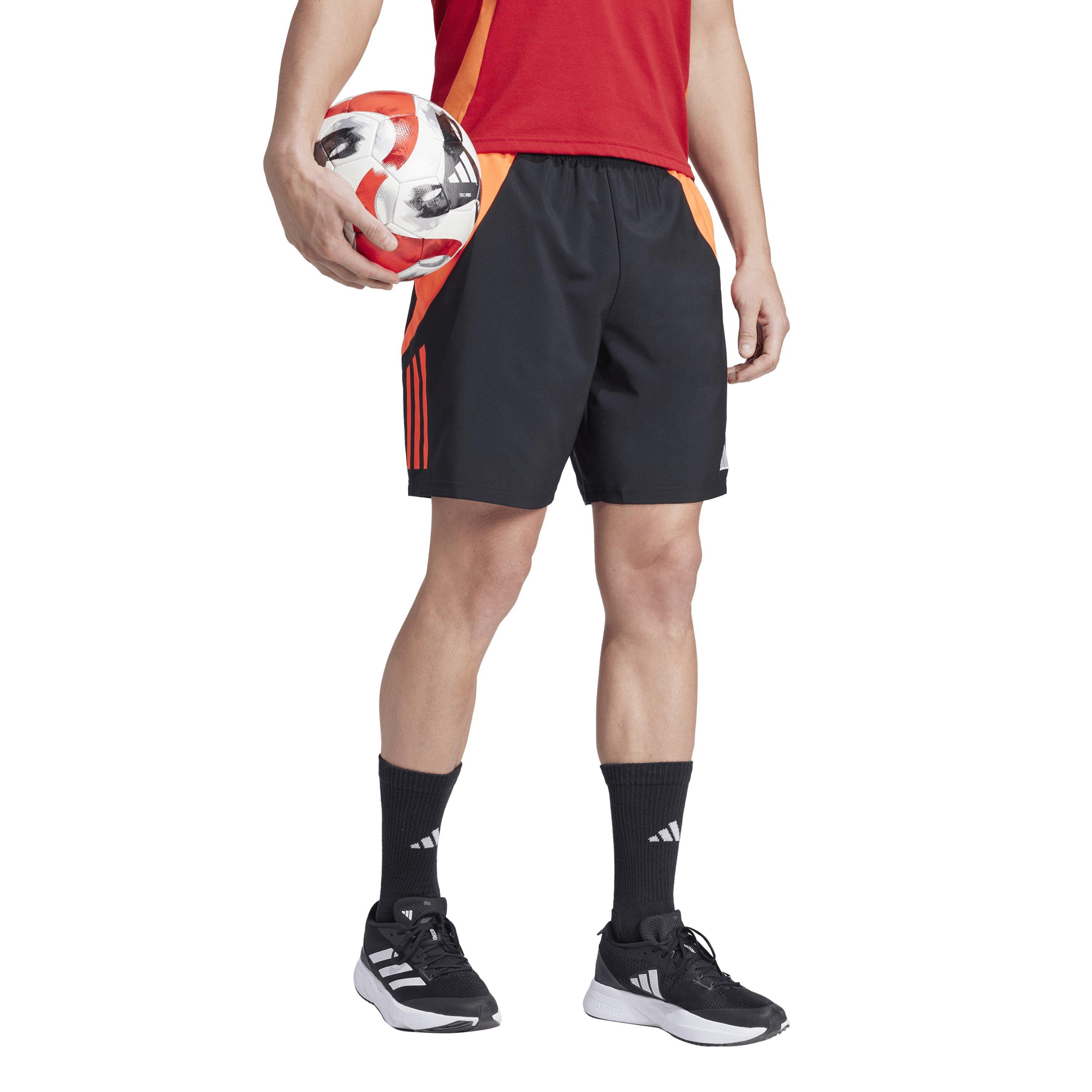 Black/Solar Red - adidas - Tiro24 C Dt Sho Football Short Mens - 6