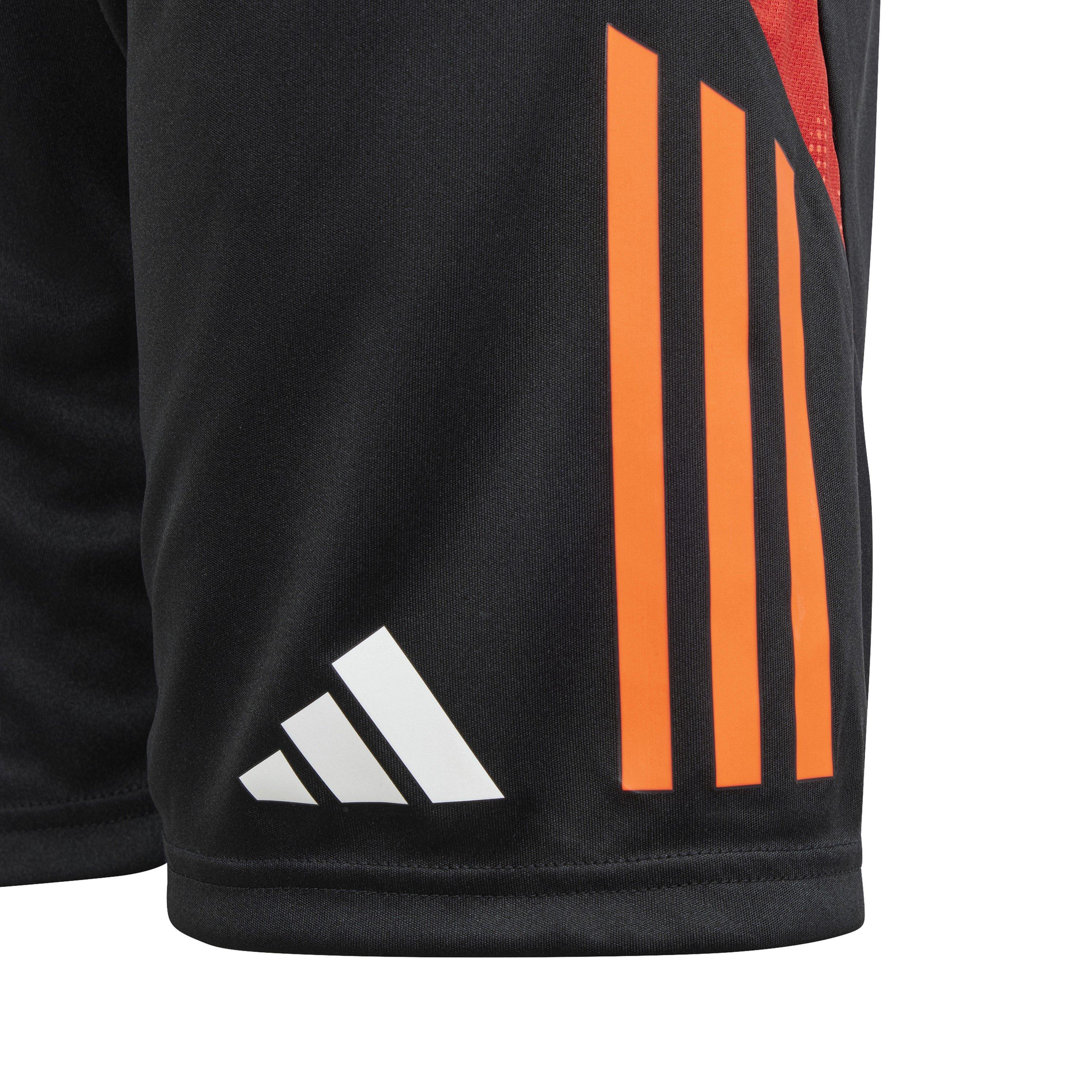 Crno/Solarno crvena - adidas - Unisex Kids' Tiro24 Football Shorts - 3
