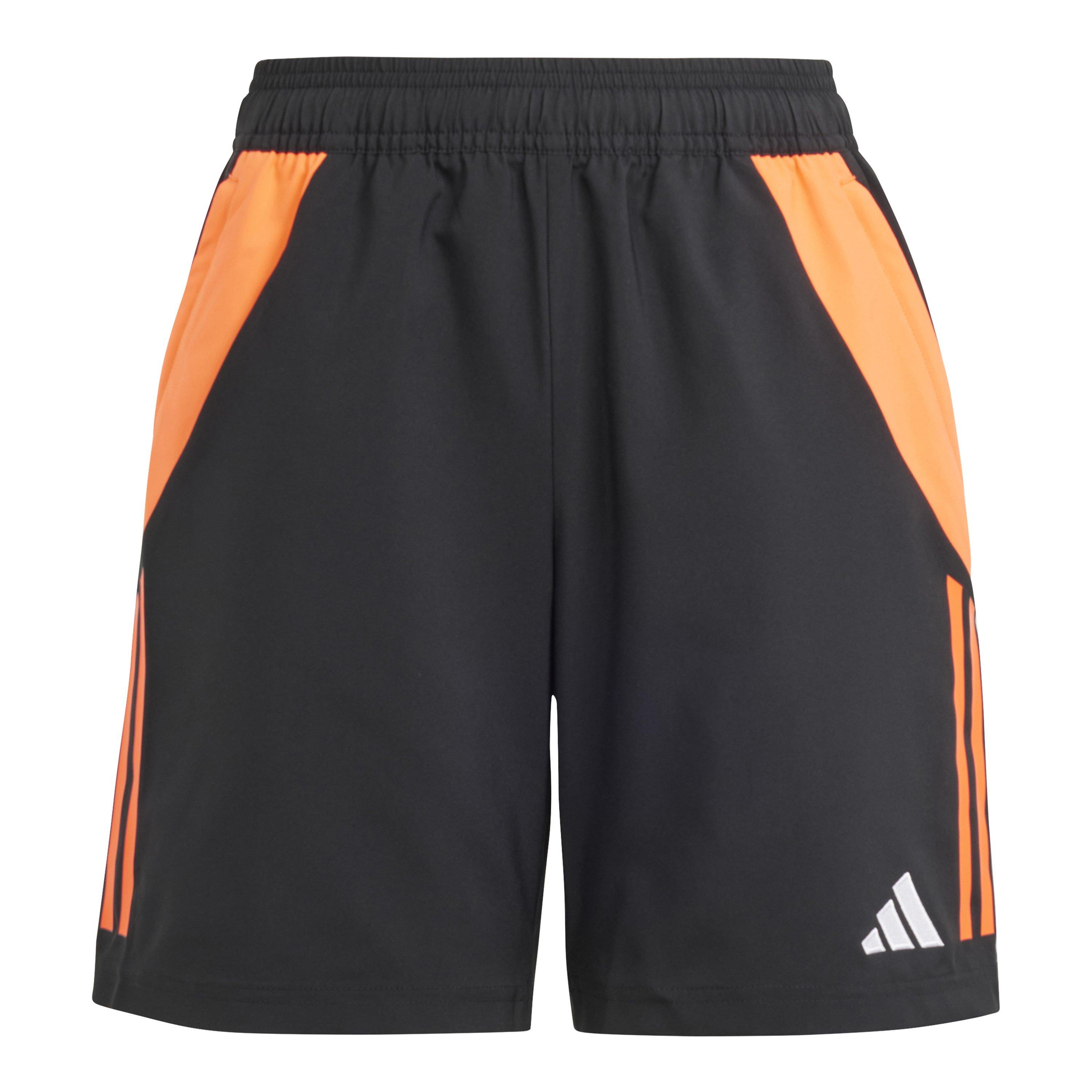 Adidas  Kids ' Tiro24 Football Shorts - Black/Solar Red - 15-16 Yrs