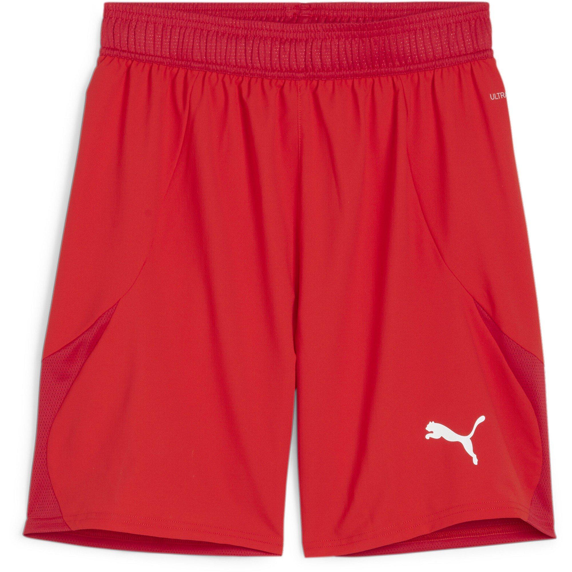 Puma Men's Teamfinal Shorts Football Short - Red/White - XS