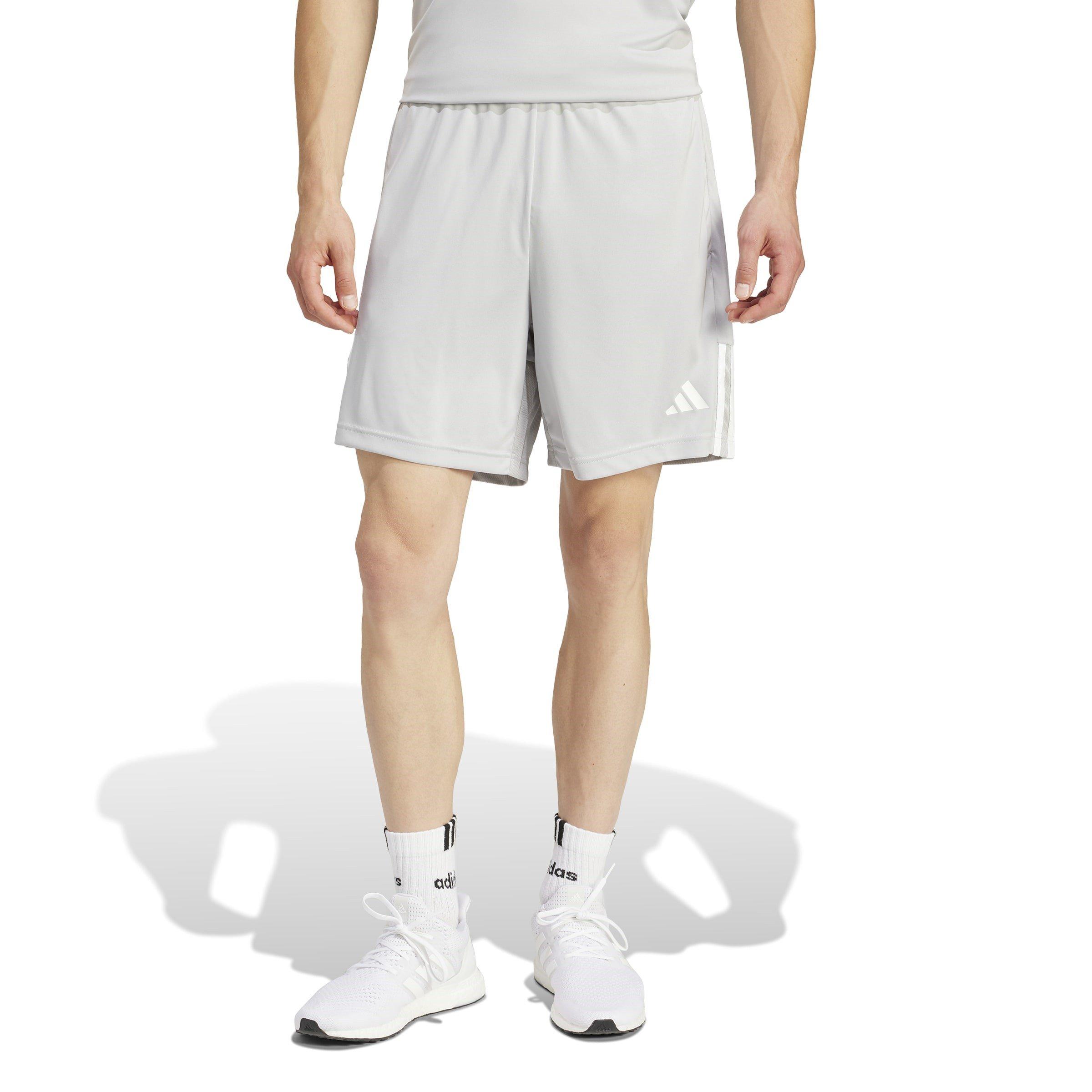 Grey Two/White - adidas - Sereno Aeroready Cut 3 Stripes Mens Performance Shorts - 2