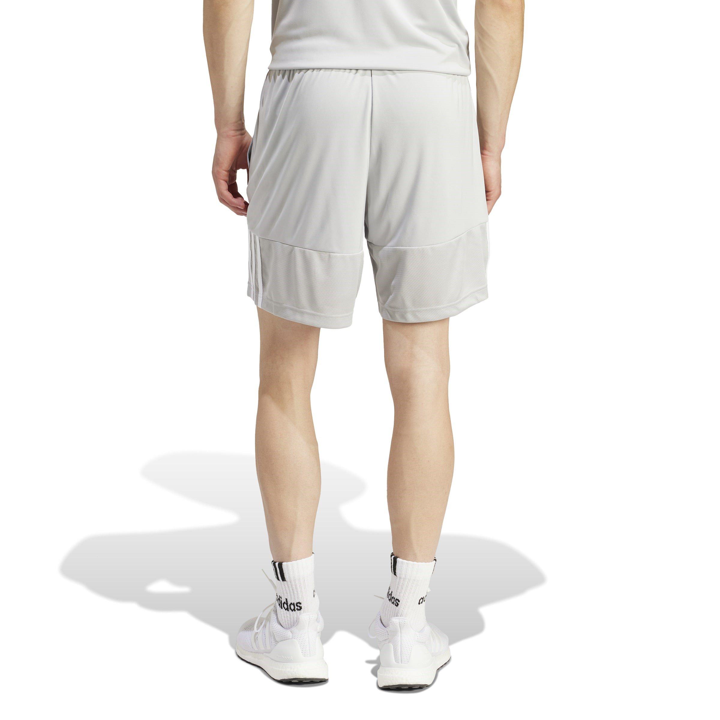 Grey Two/White - adidas - Sereno Aeroready Cut 3 Stripes Mens Performance Shorts - 3