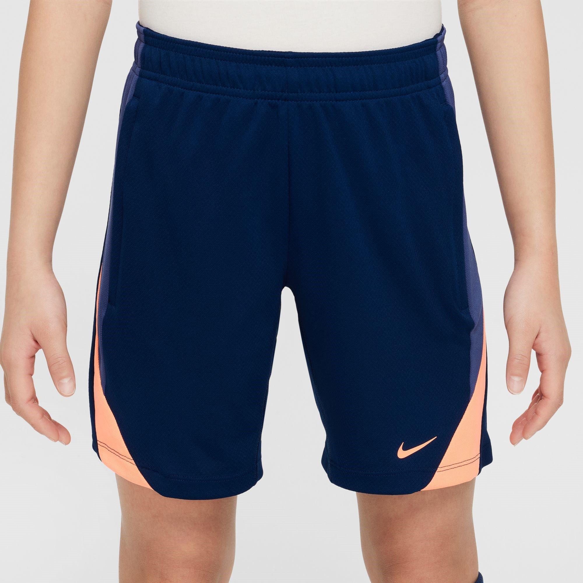 Nike  Kids Strike Football Shorts Juniors - Navy/Orange - 13 (XL)