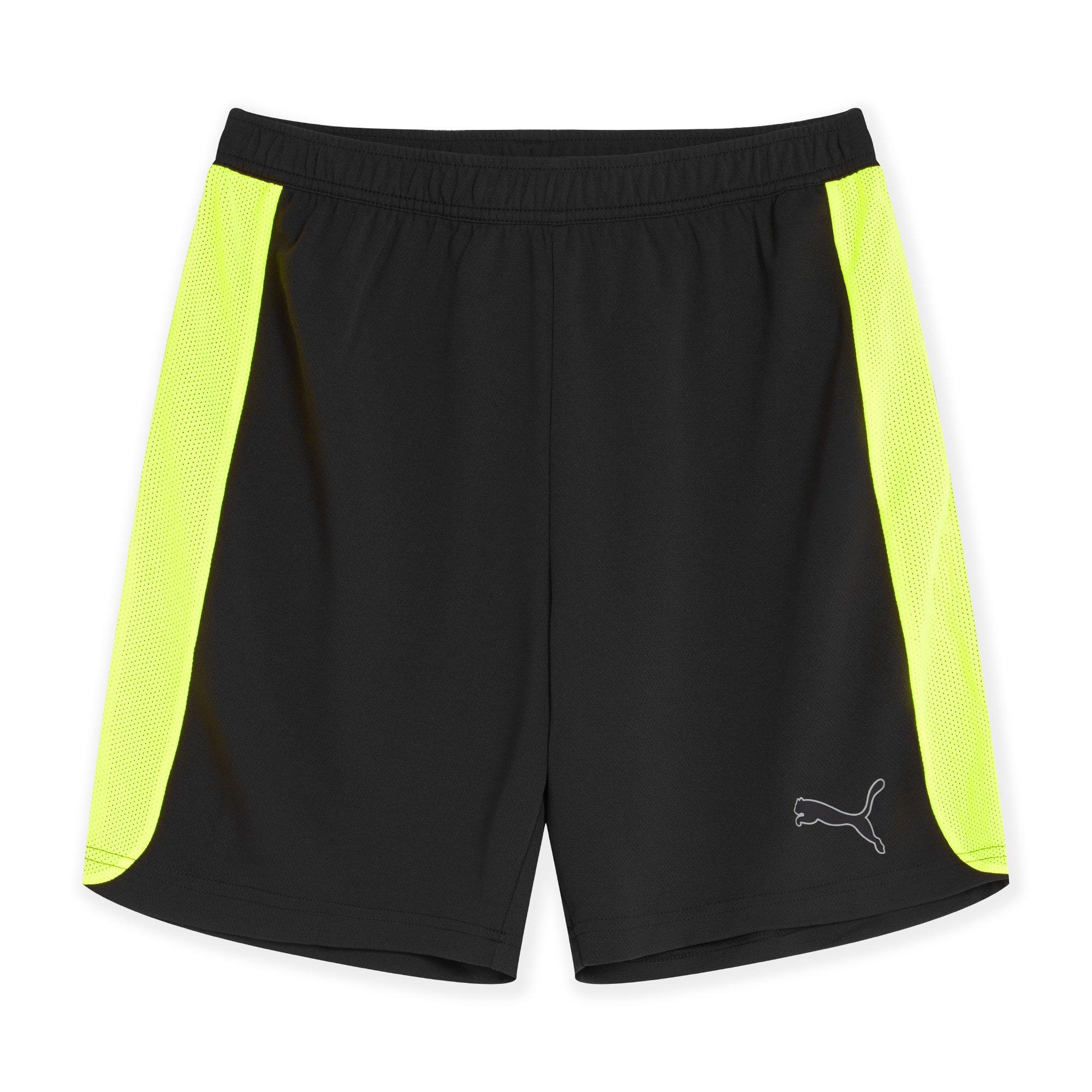 Puma Men's Finesse Performance Training Shorts - Black/Yellow - 2XL