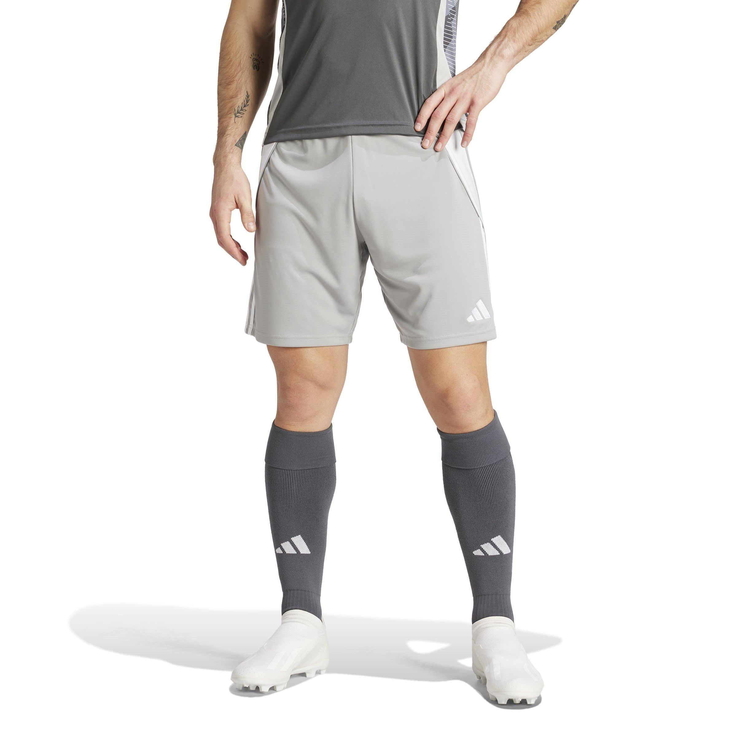 Mid Grey/White - adidas - Tiro 24 Shorts Mens - 3