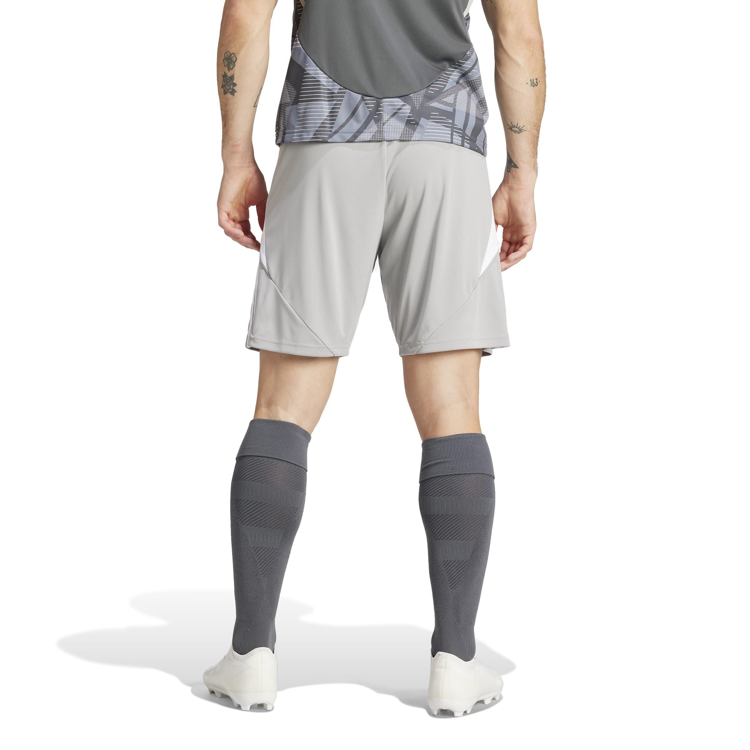 Mid Grey/White - adidas - Tiro 24 Shorts Mens - 4
