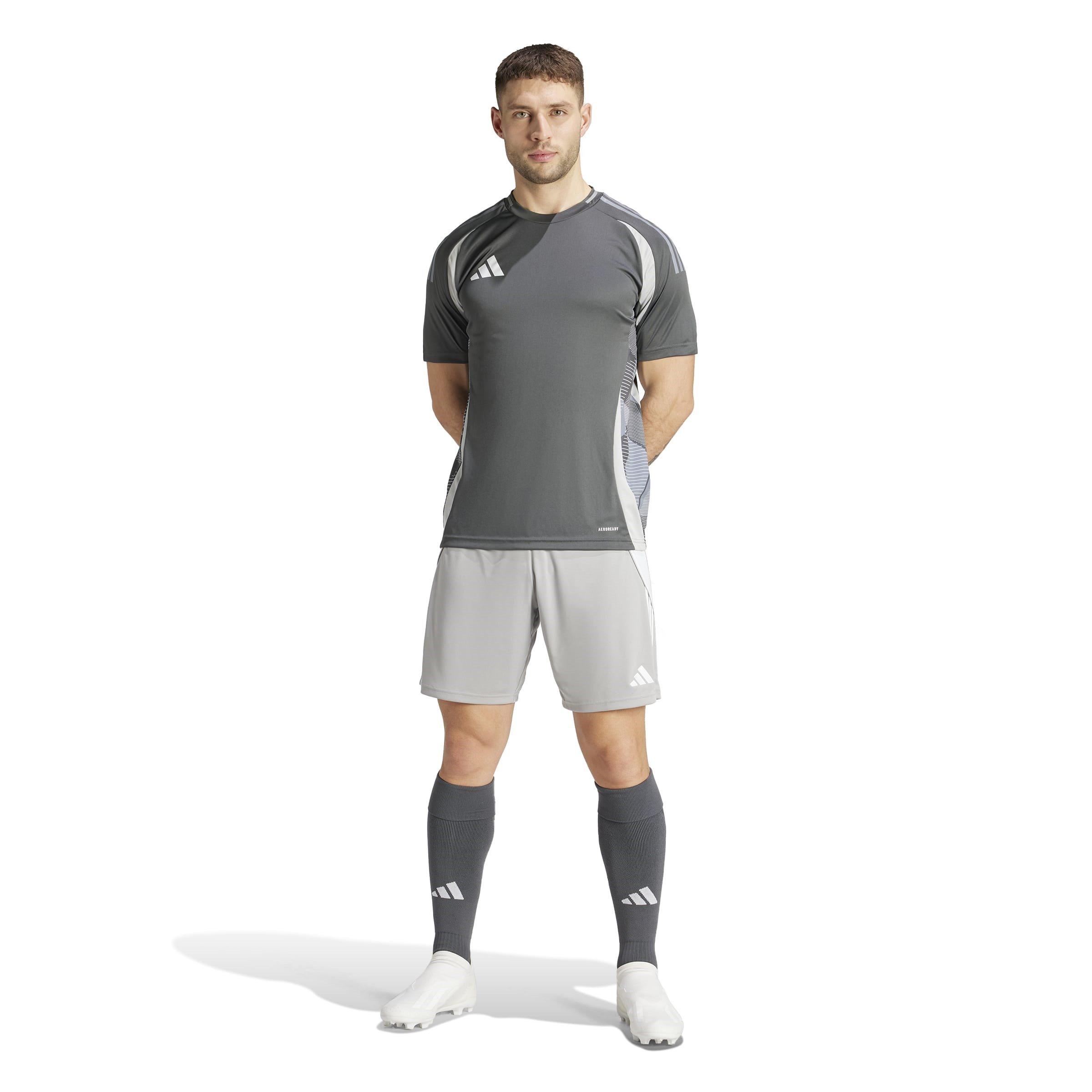 Mid Grey/White - adidas - Tiro 24 Shorts Mens - 7