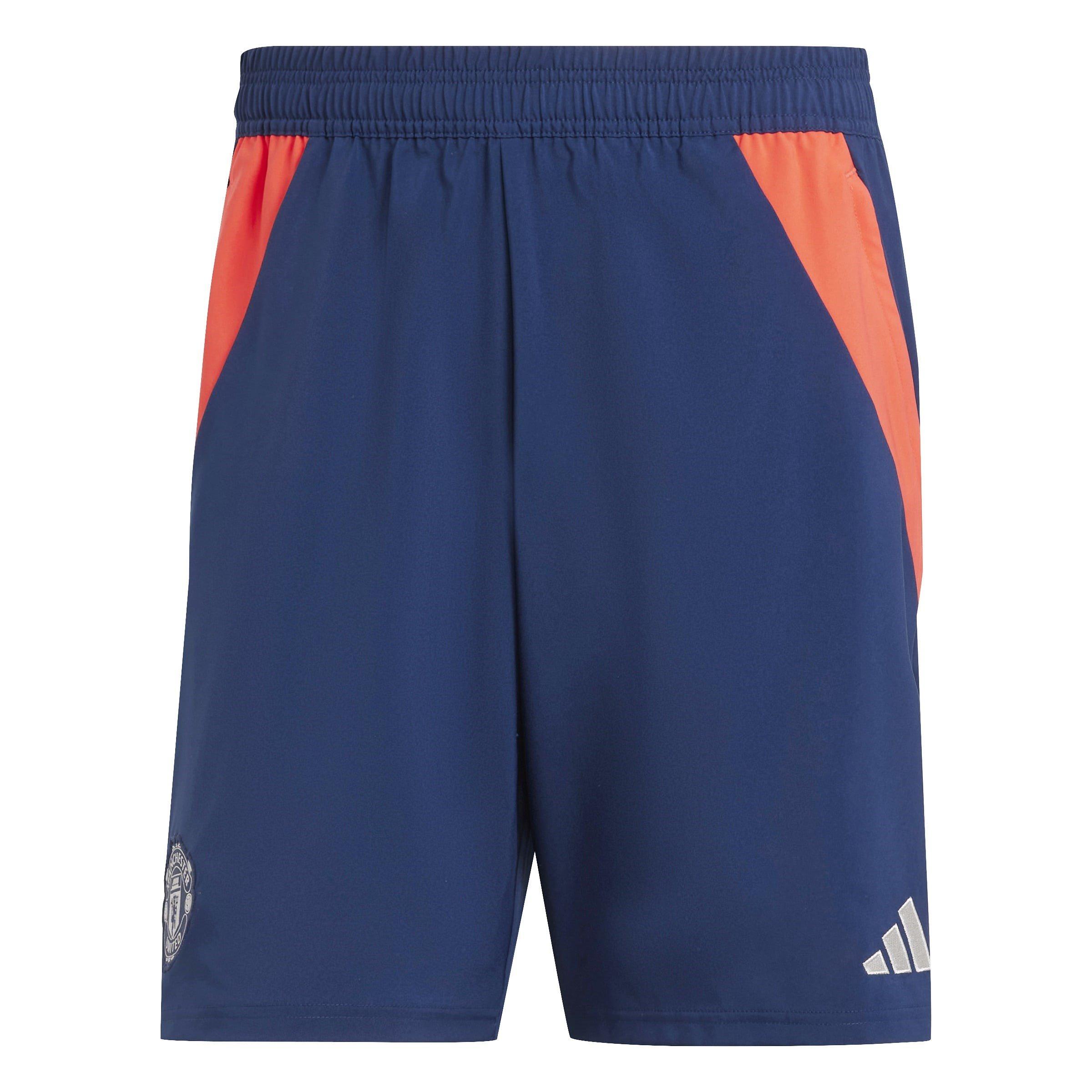 Adidas Men's Manchester United Tiro 24 Training Shorts Adults - Indigo/Red - S