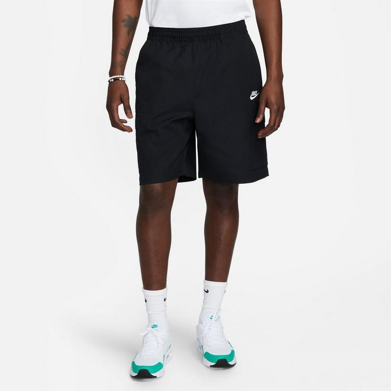 Noir/Blanc - Nike - Club Fleece Men's Cargo Shorts - 6