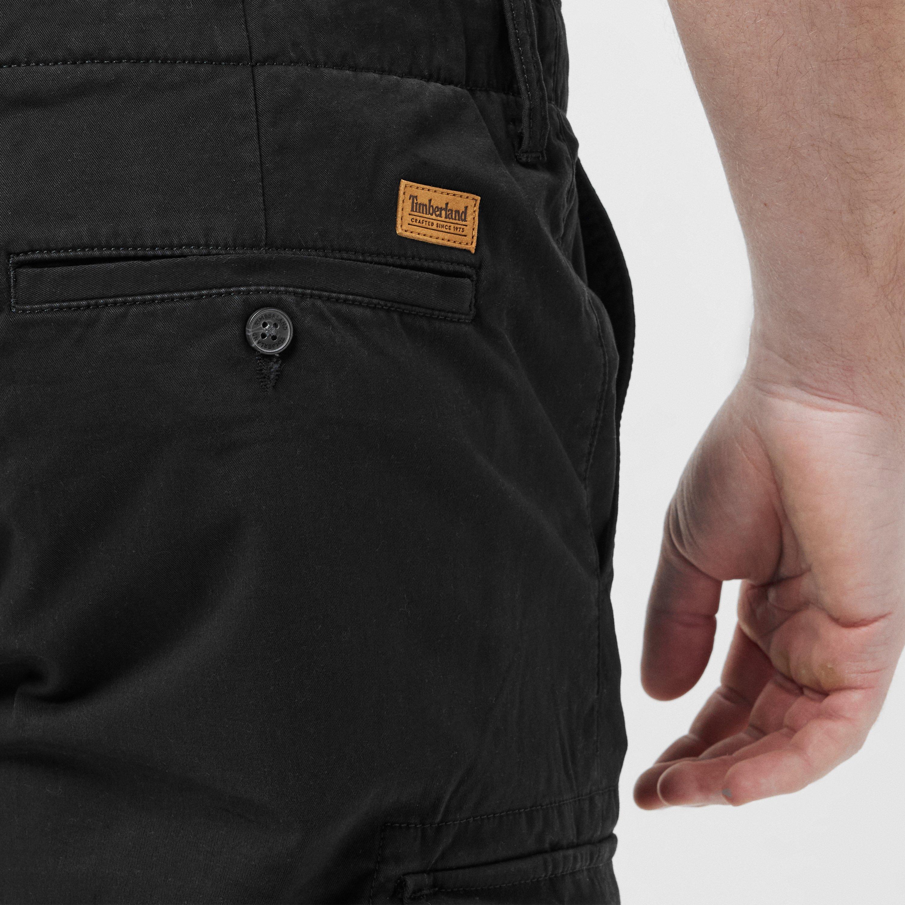 Zwart - Timberland - Men's Relaxed Cargo Shorts - 5